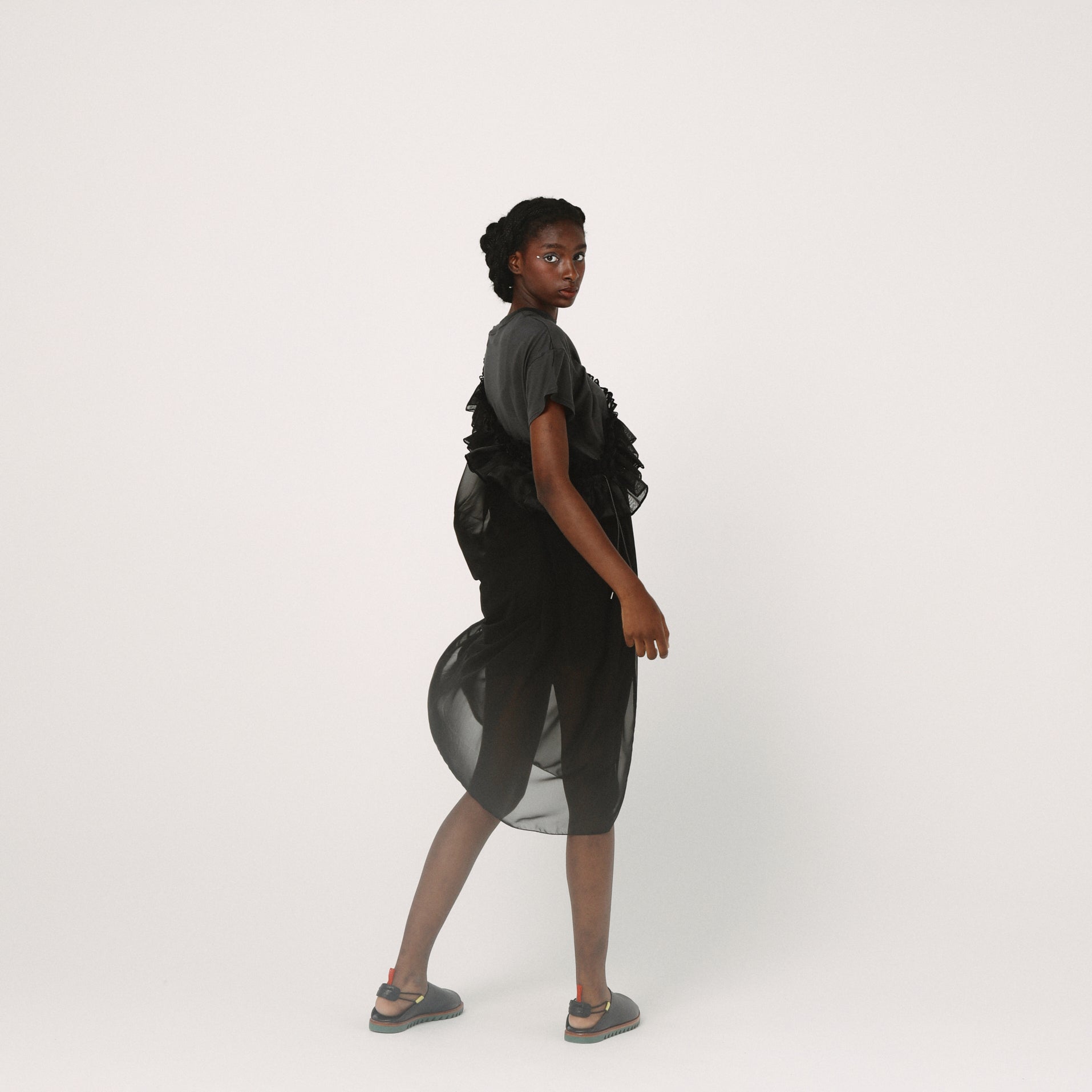 Tutu Frill Tee Dress– Black | BEDSIDEDRAMA