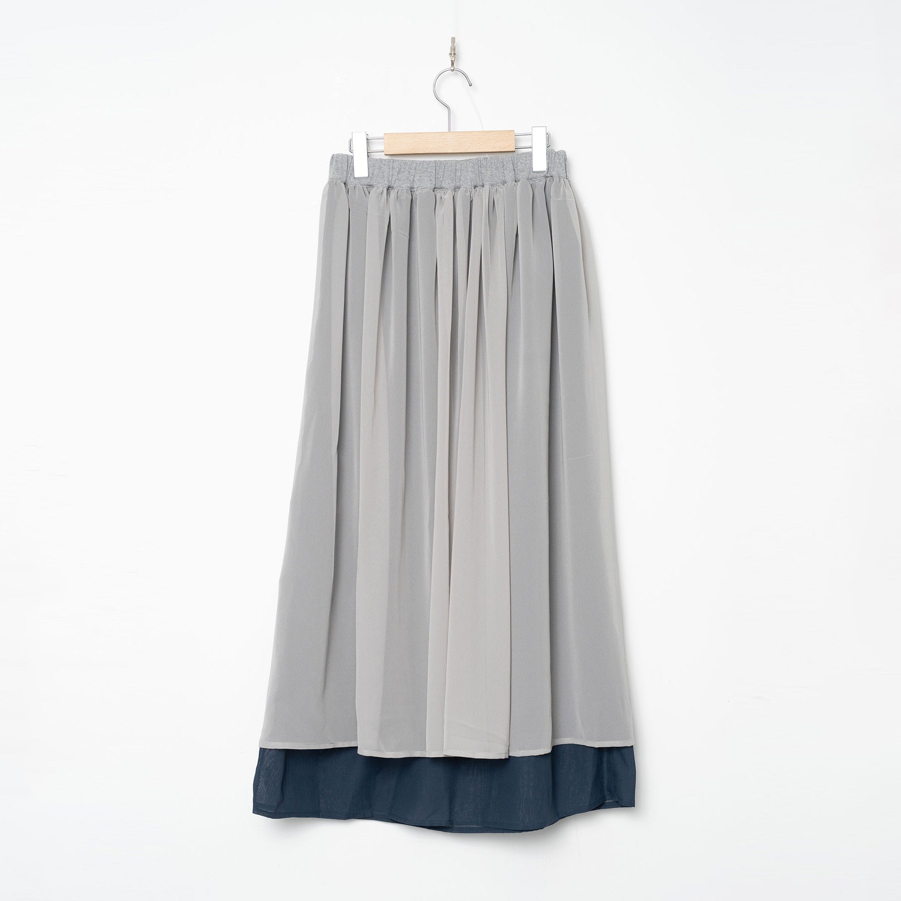Mirage Layer Skirt | Color_Grey | No_BSD26SS-09_Grey【BEDSIDEDRAMA_ベッドサイドドラマ】【入荷予定アイテム・入荷連絡可能】