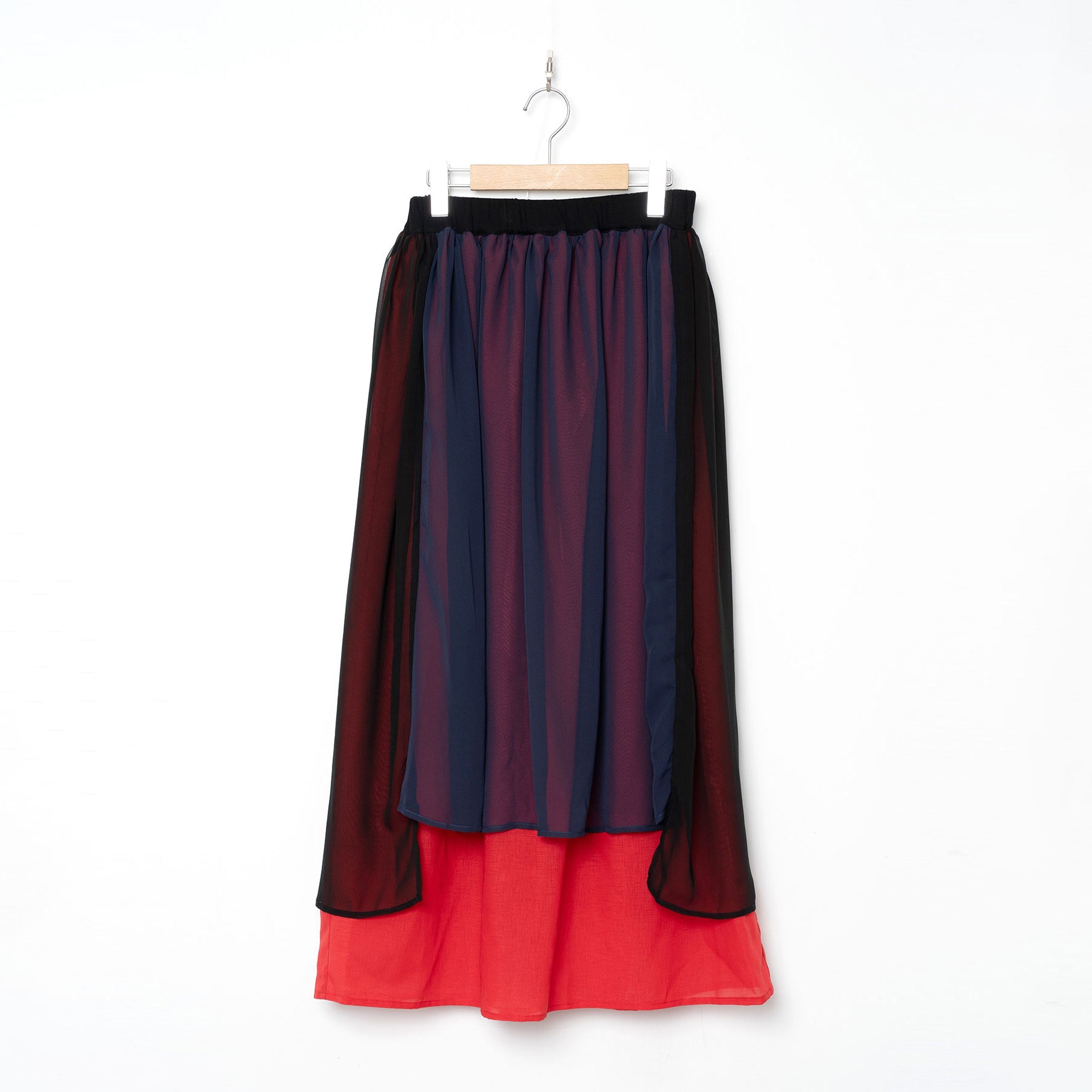 Mirage Layer Skirt | Color_Black | No_BSD26SS-09_Black【BEDSIDEDRAMA_ベッドサイドドラマ】【入荷予定アイテム・入荷連絡可能】