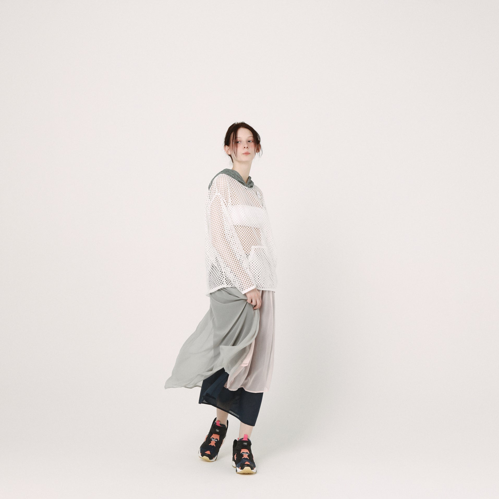 Mirage Layer Skirt | Color_Grey | No_BSD26SS-09_Grey【BEDSIDEDRAMA_ベッドサイドドラマ】【入荷予定アイテム・入荷連絡可能】