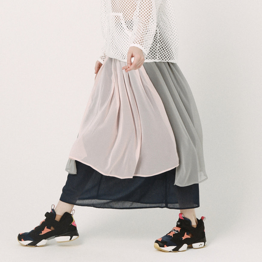 Mirage Layer Skirt– Grey | BEDSIDEDRAMA