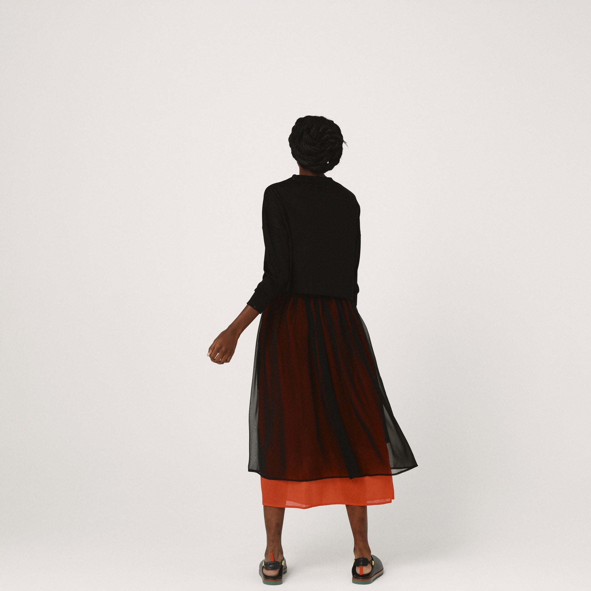 Mirage Layer Skirt | Color_Black | No_BSD26SS-09_Black【BEDSIDEDRAMA_ベッドサイドドラマ】【入荷予定アイテム・入荷連絡可能】