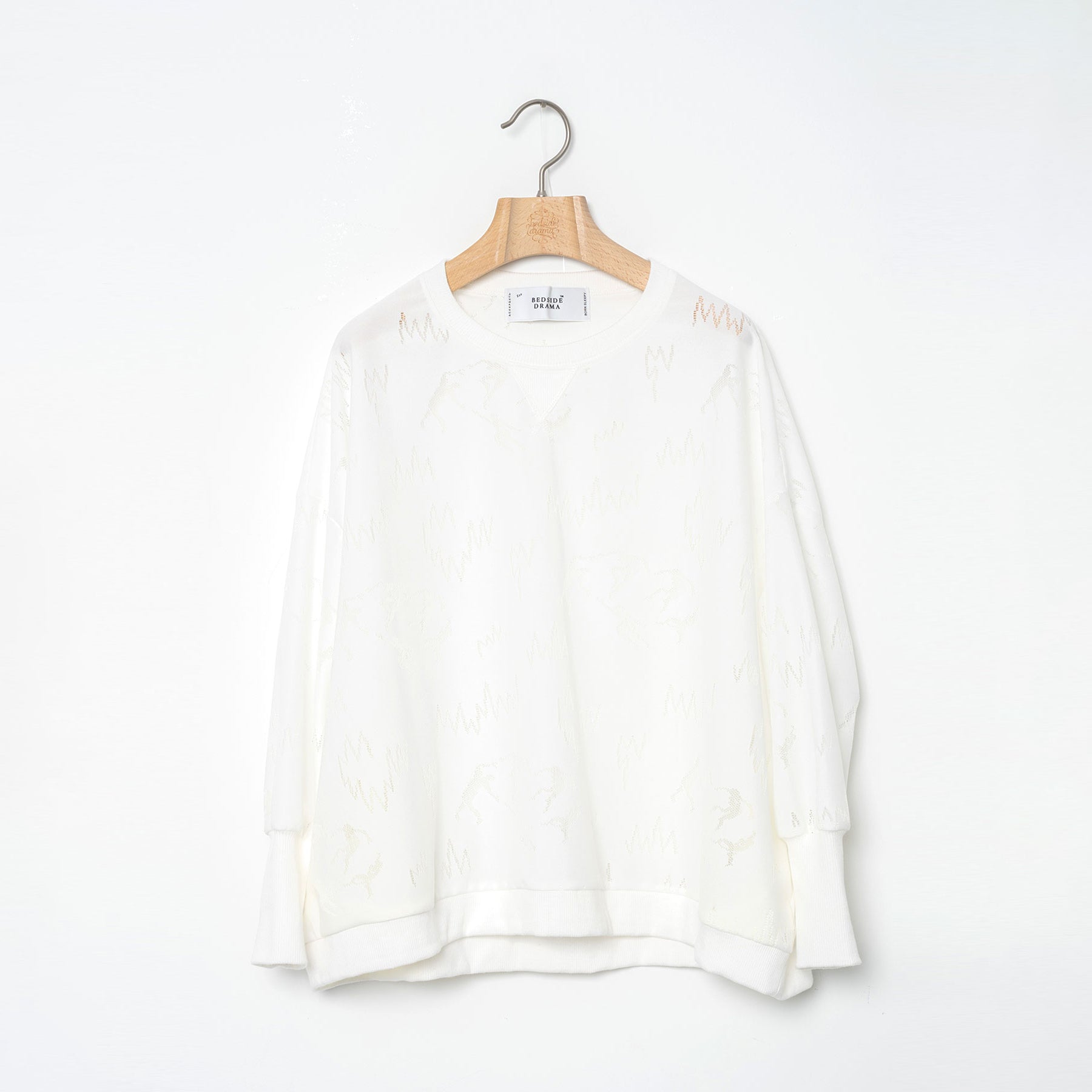 Dancing Lace Pullover | Color_White | No_BSD26SS-11_White【BEDSIDEDRAMA_ベッドサイドドラマ】【入荷予定アイテム・入荷連絡可能】