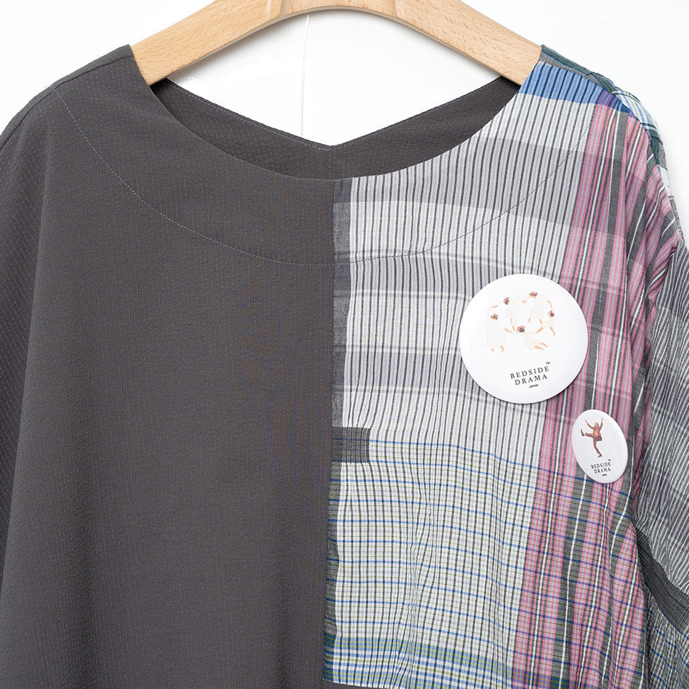 Dress Maxi One-piece | Color_Grey | No_BSD26SS-13_Grey【BEDSIDEDRAMA_ベッドサイドドラマ】【入荷予定アイテム・入荷連絡可能】