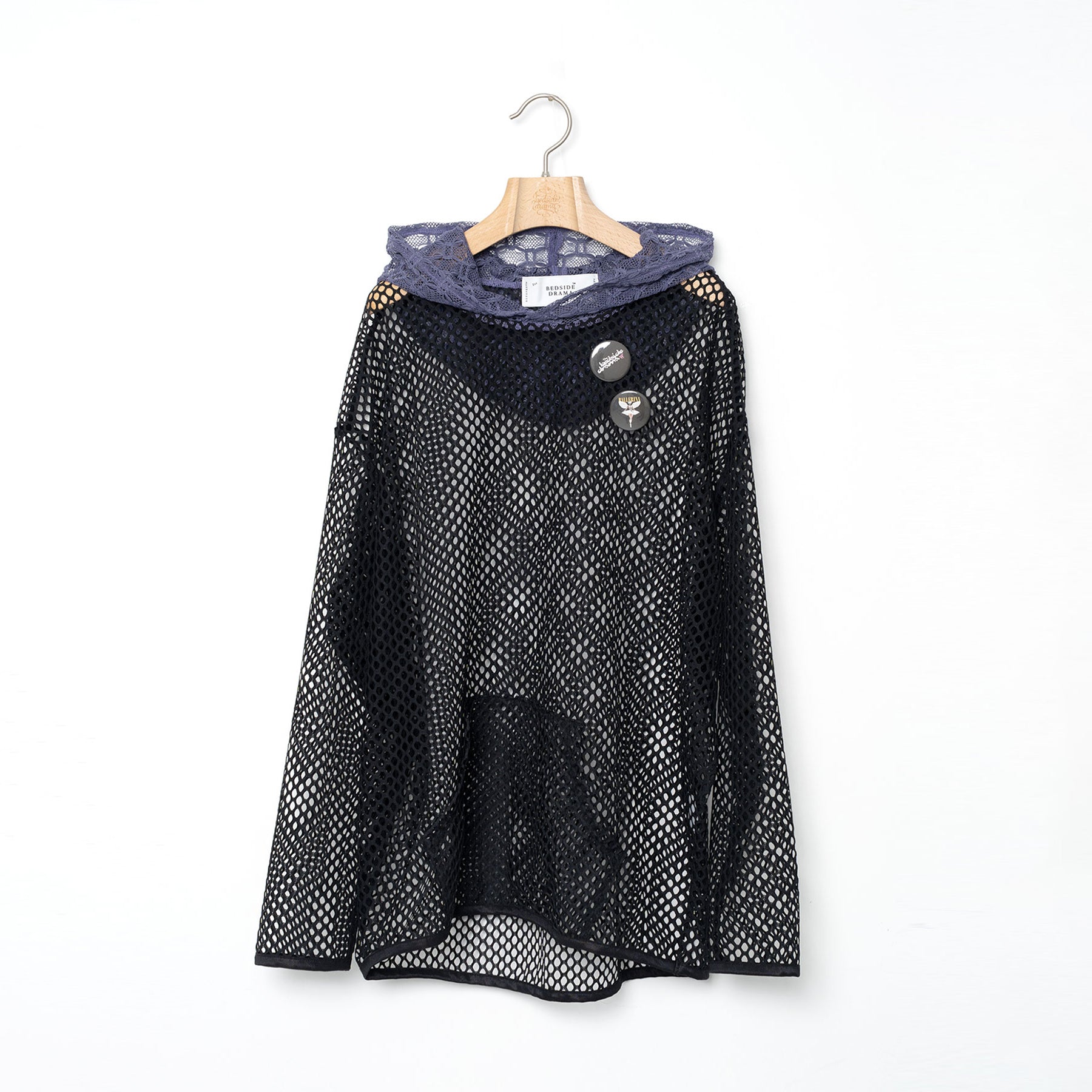 Ultra Mesh Hoodie | Color_Black | No_BSD26SS-20_Black【BEDSIDEDRAMA_ベッドサイドドラマ】【入荷予定アイテム・入荷連絡可能】