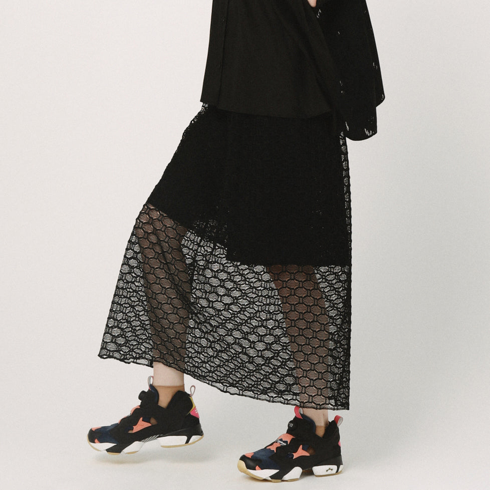 Ultra Mesh Skirt | Color_Black | No_BSD26SS-21_Black【BEDSIDEDRAMA_ベッドサイドドラマ】【入荷予定アイテム・入荷連絡可能】