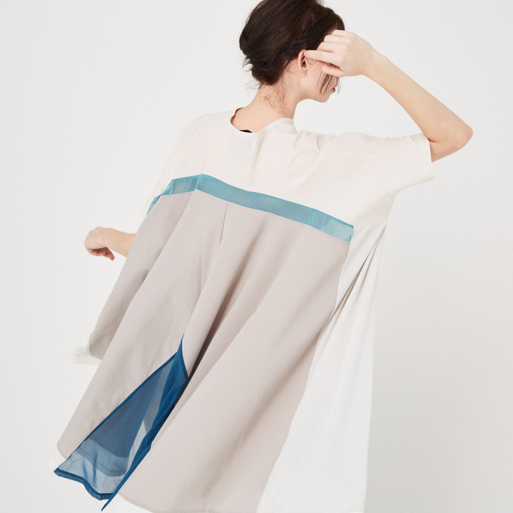 Draped Maxi Tee Dress | Color_L Grey | No_BSD26SS-22_L Grey【BEDSIDEDRAMA_ベッドサイドドラマ】【入荷予定アイテム・入荷連絡可能】