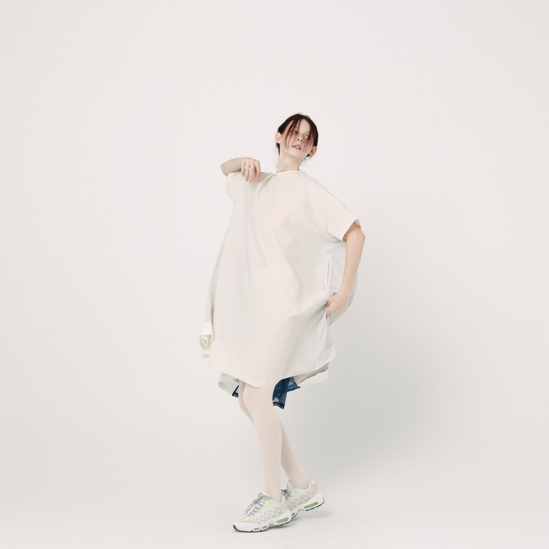 Draped Maxi Tee Dress | Color_L Grey | No_BSD26SS-22_L Grey【BEDSIDEDRAMA_ベッドサイドドラマ】【入荷予定アイテム・入荷連絡可能】