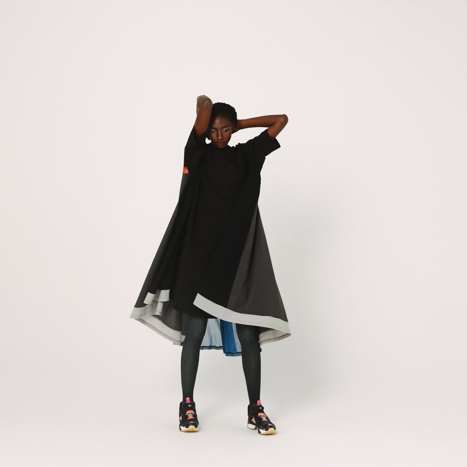 Draped Maxi Tee Dress | Color_Black | No_BSD26SS-22_Black【BEDSIDEDRAMA_ベッドサイドドラマ】【入荷予定アイテム・入荷連絡可能】