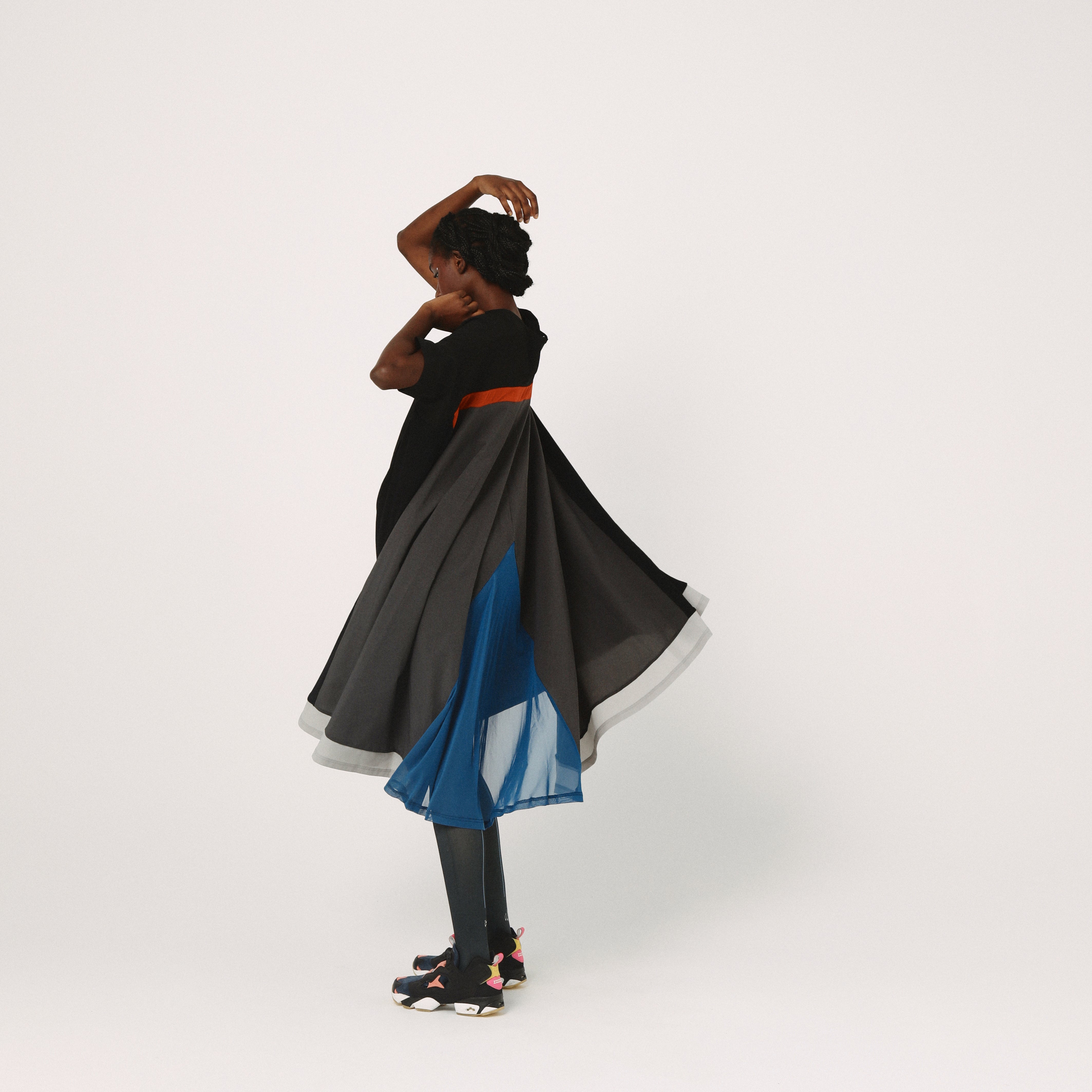 Draped Maxi Tee Dress | Color_Black | No_BSD26SS-22_Black【BEDSIDEDRAMA_ベッドサイドドラマ】【入荷予定アイテム・入荷連絡可能】