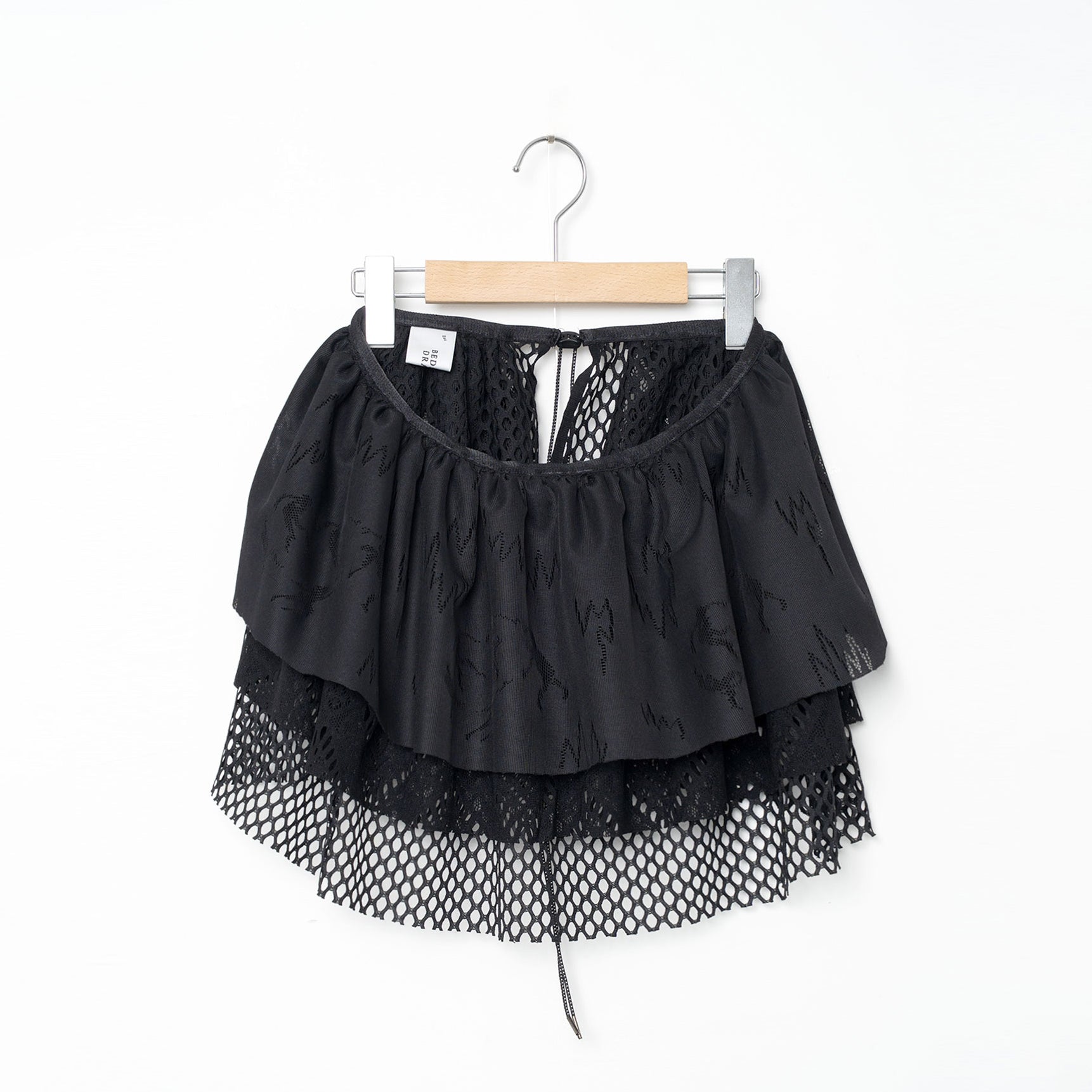 Frill Collar and Wrap Tutu Skirt | Color_Black | No_BSD26SS-26_Black【BEDSIDEDRAMA_ベッドサイドドラマ】【入荷予定アイテム・入荷連絡可能】