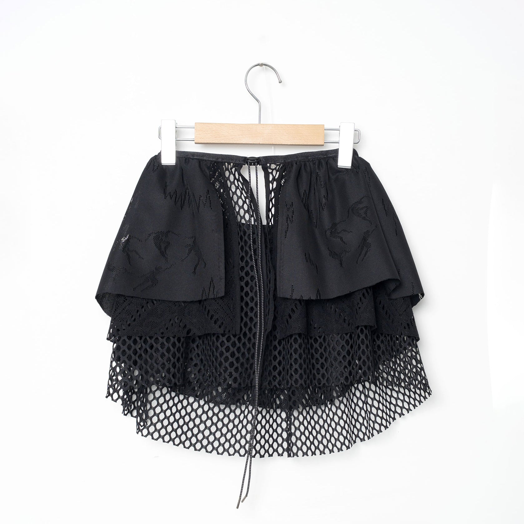 Frill Collar and Wrap Tutu Skirt | Color_Black | No_BSD26SS-26_Black【BEDSIDEDRAMA_ベッドサイドドラマ】【入荷予定アイテム・入荷連絡可能】