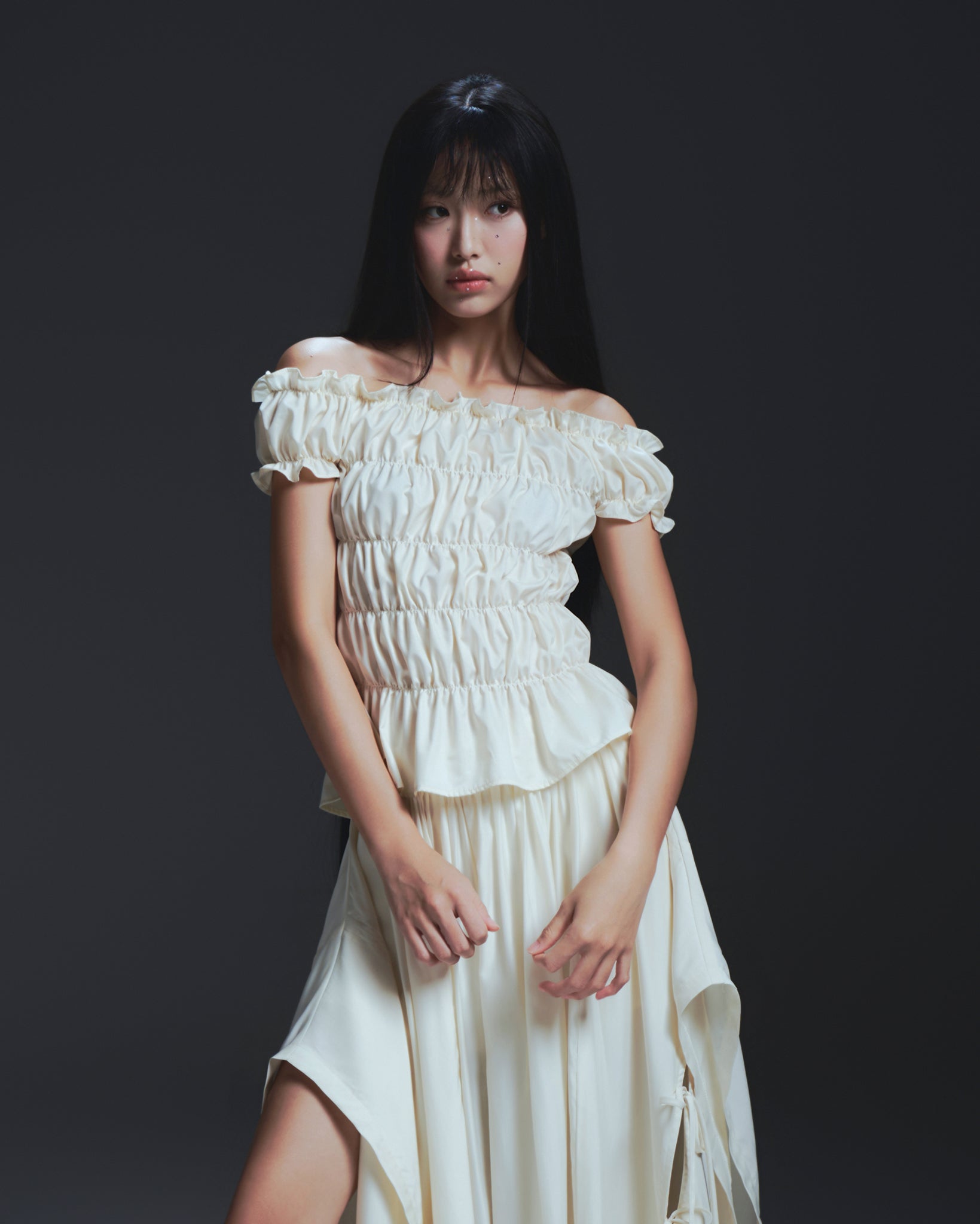 DAWSEY TOP (IVORY) | Bunny Hill Concept【ネコポス選択可能】