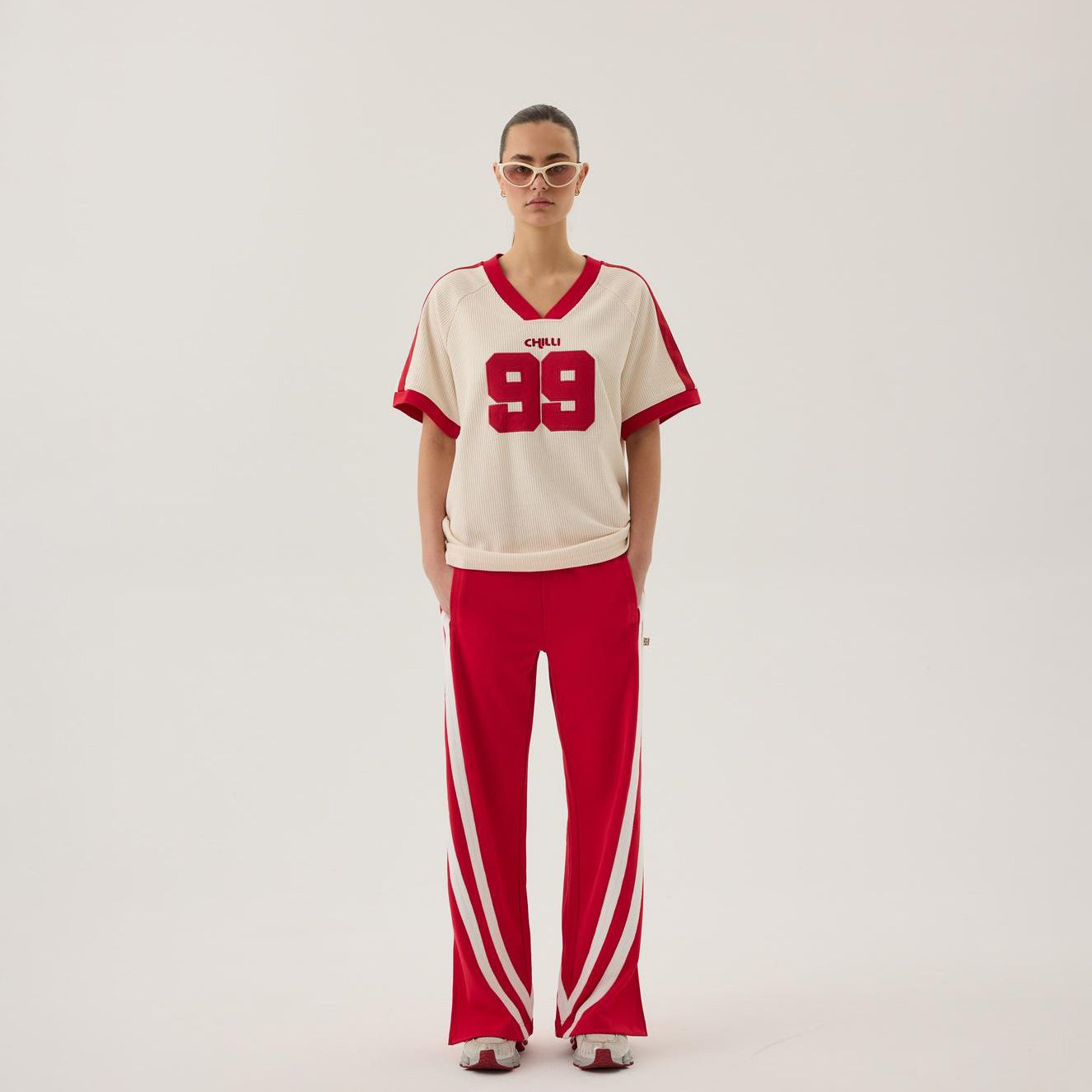 CHILLI 99 WAFFLE TEE | Color_Coconut | No_260107004_Coconut【ARAMINTA JAMES_アラミンタジェームス】【入荷予定アイテム・入荷連絡可能】