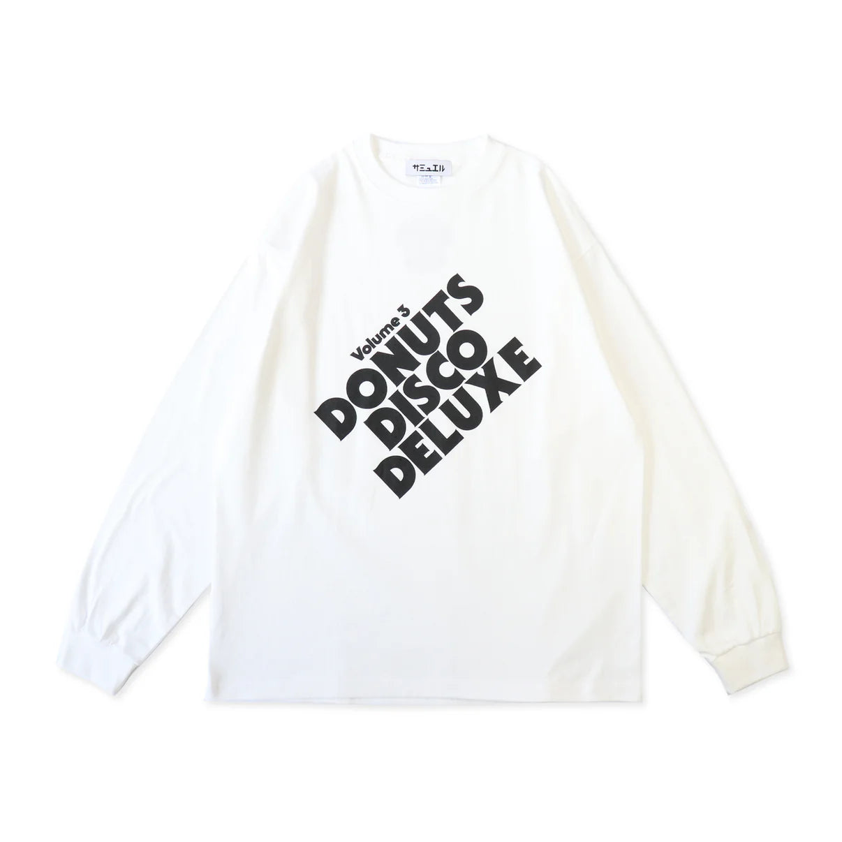 SM-03 | SAMUEL DONUTS DISCO DELUXE Vol.3 LONG SLEEVE TEE | Color:White