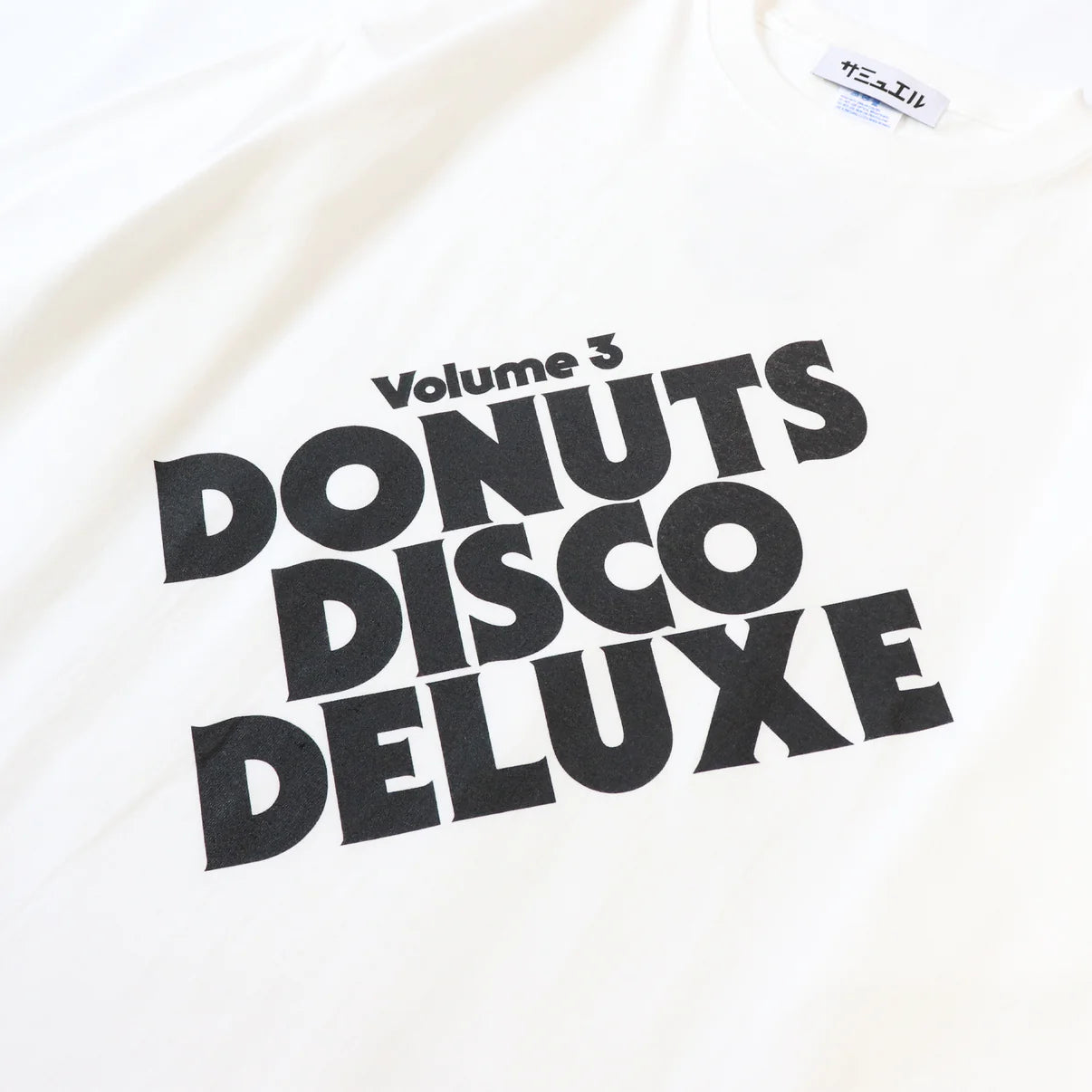 SM-03 | SAMUEL DONUTS DISCO DELUXE Vol.3 LONG SLEEVE TEE | Color:White/Black【SAMUEL_サミュエル】 【ネコポス選択可能】