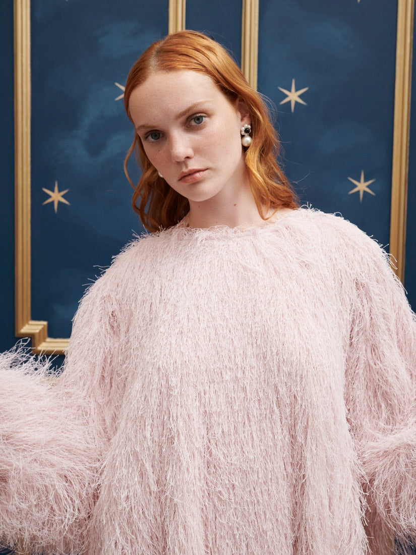 30SJ03DR2138PNK | Goodness Fringe Mini Dress【SISTER JANE_シスタージェーン】【archive】