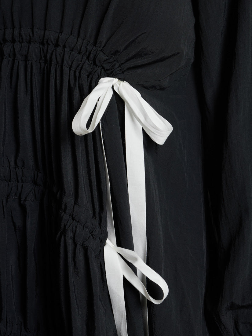 31GH00DRG931BLK | Campbell Ruched Midi Dress | Color:Black【GHOSPELL_ゴスペル】
