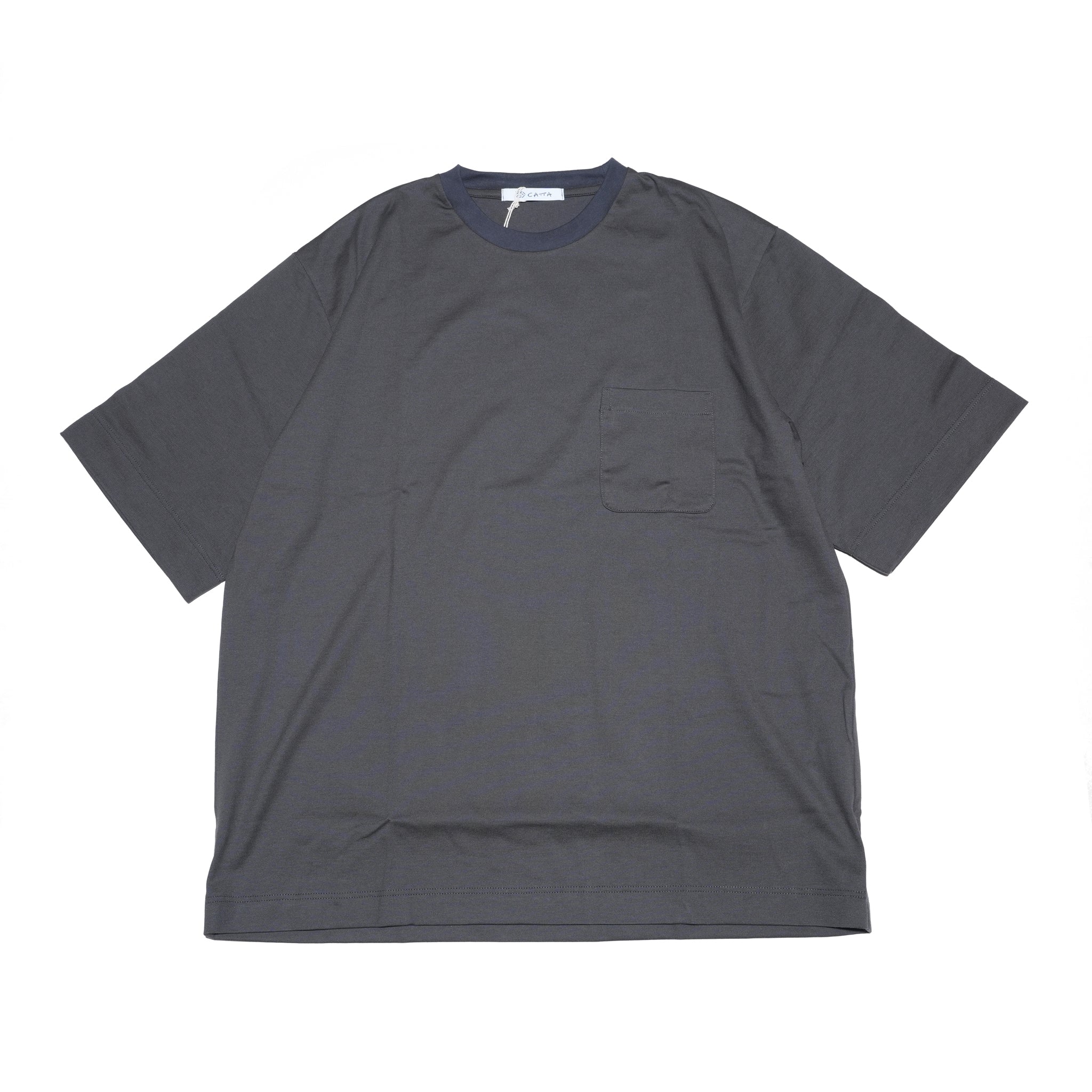 AMERICAN CREW NECK PKT T-SHIRT-BALANCIRCULAR – Gray | CATTA SHIRTS
