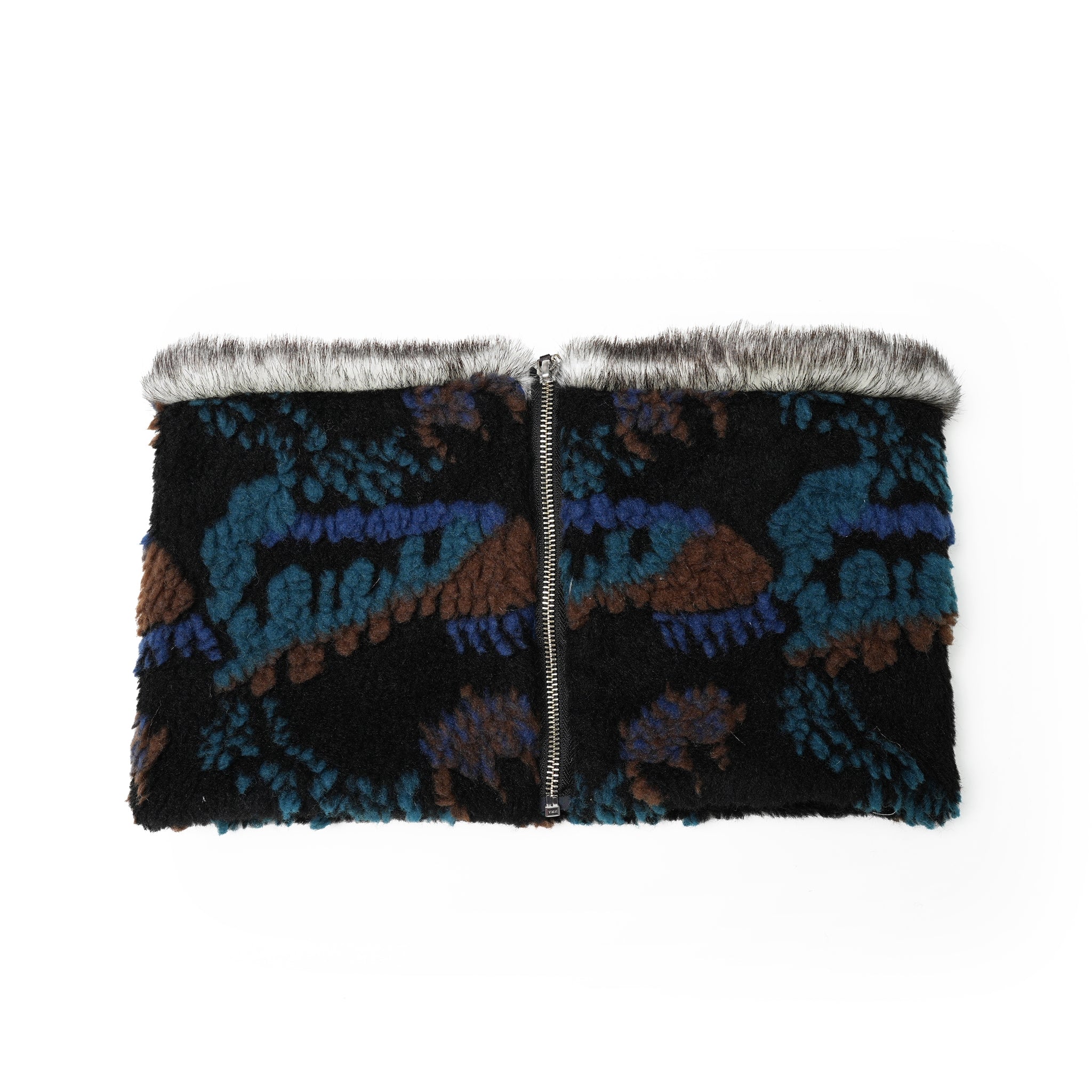 No:bsd23AW-07b | Name:Forest Fleece JQ Neck Warmer | Color:Black【BEDSIDEDRAMA_ベッドサイドドラマ】【archive】