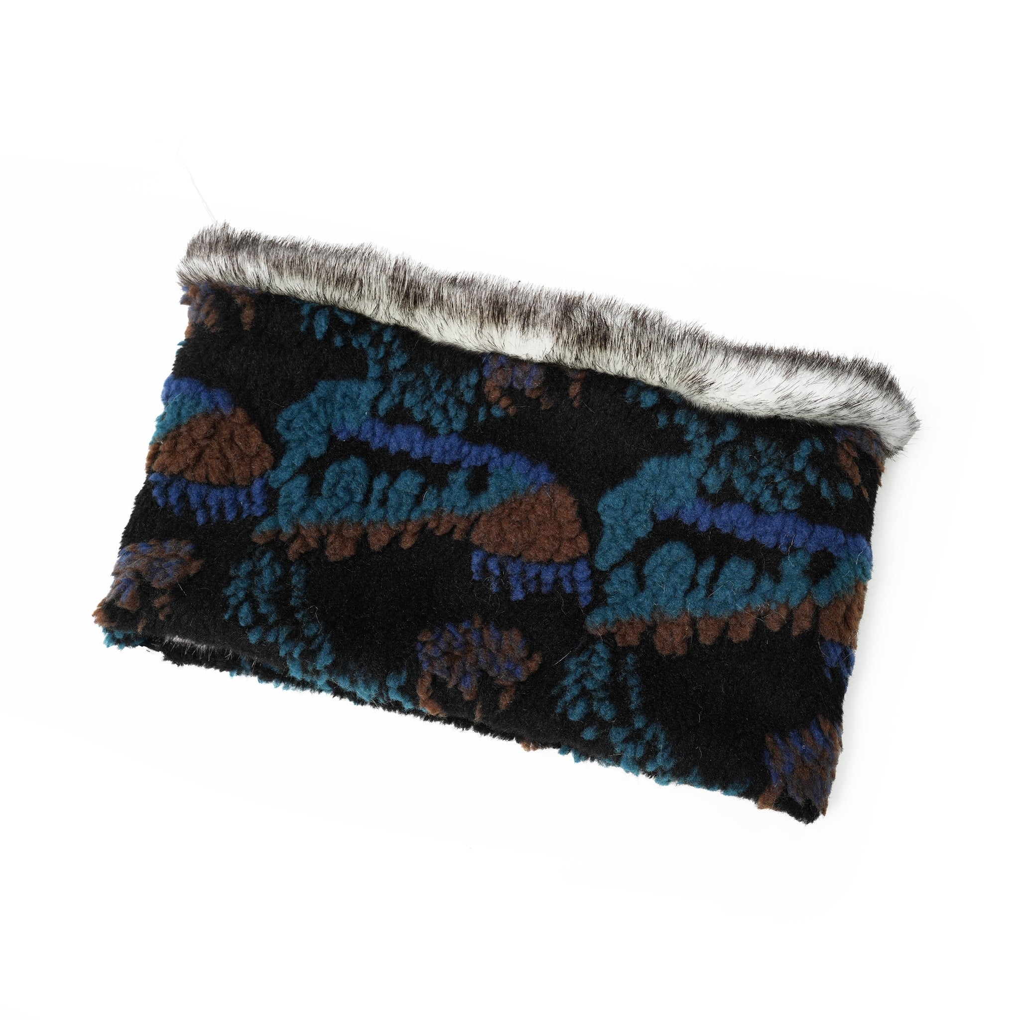 No:bsd23AW-07b | Name:Forest Fleece JQ Neck Warmer | Color:Black【BEDSIDEDRAMA_ベッドサイドドラマ】