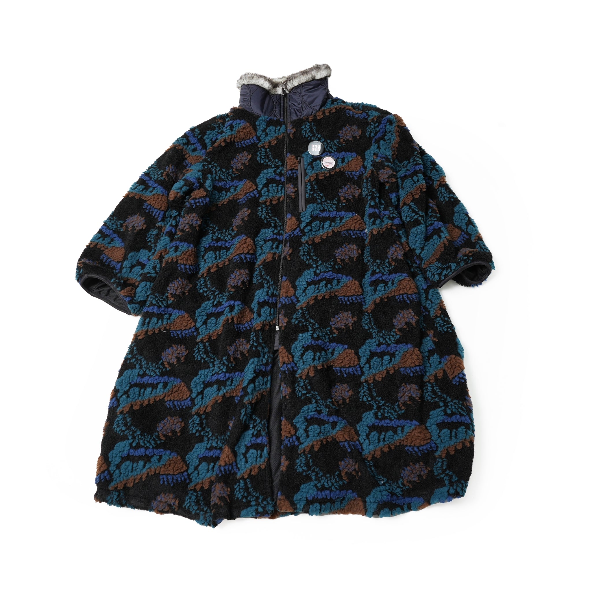 bsd23AW-05 | Forest Fleece JQ Coat | Color:Black【BEDSIDEDRAMA_ベッドサイドドラマ】【archive】
