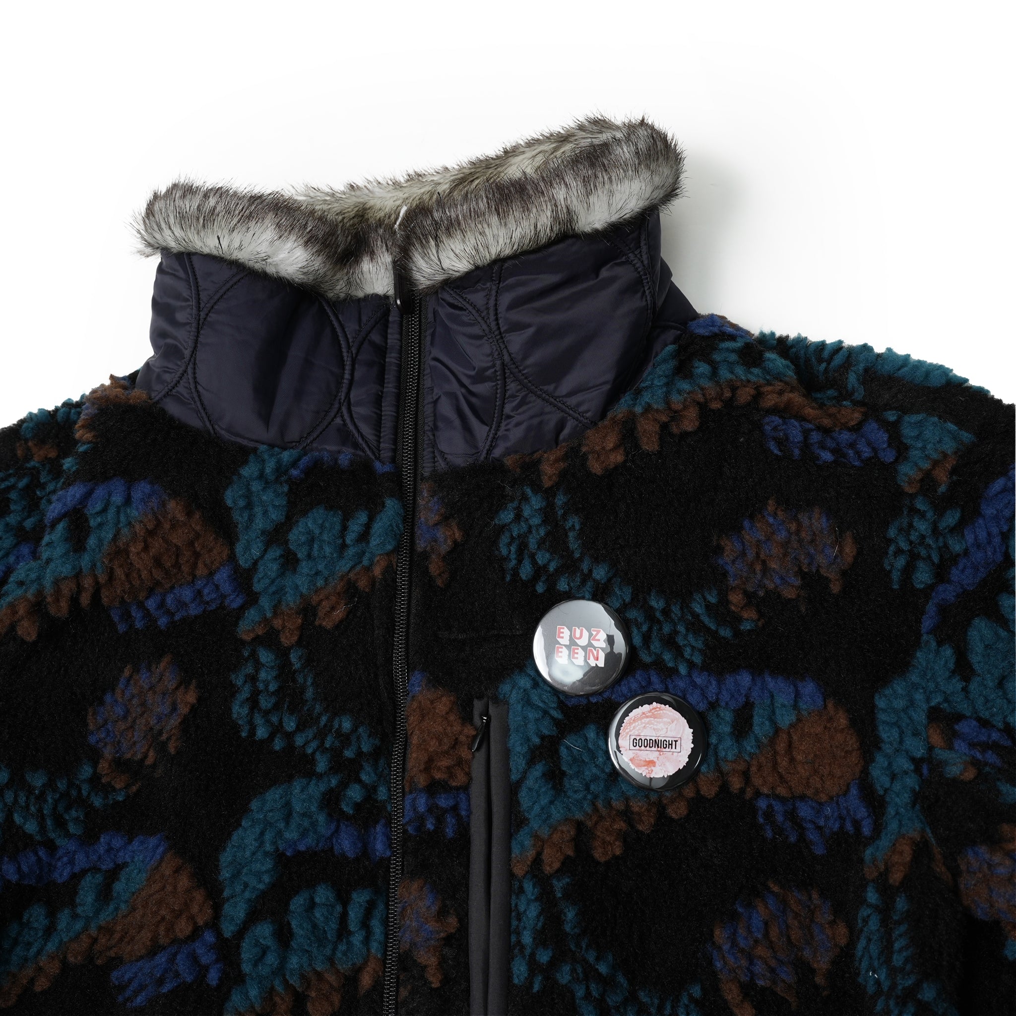 No:bsd23AW-05 | Name:Forest Fleece JQ Coat | Color:Black【BEDSIDEDRAMA_ベッドサイドドラマ】