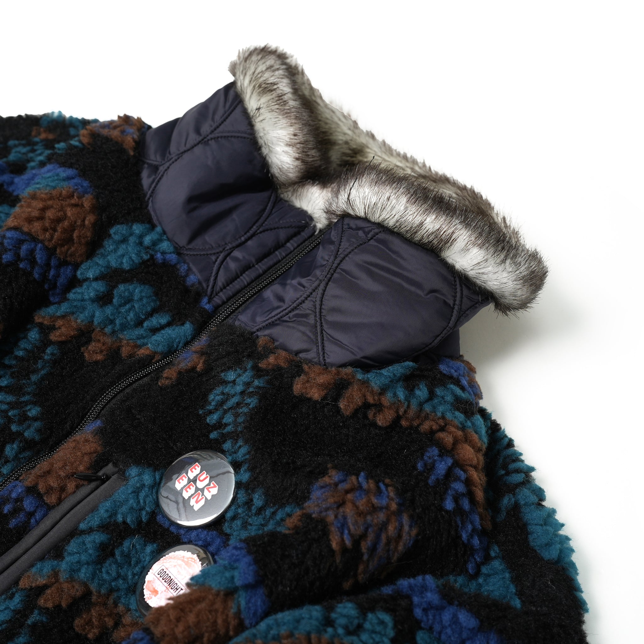 No:bsd23AW-05 | Name:Forest Fleece JQ Coat | Color:Black【BEDSIDEDRAMA_ベッドサイドドラマ】