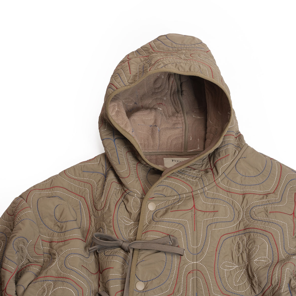 AINU Quilting Hoodie – Gray | NORBIT