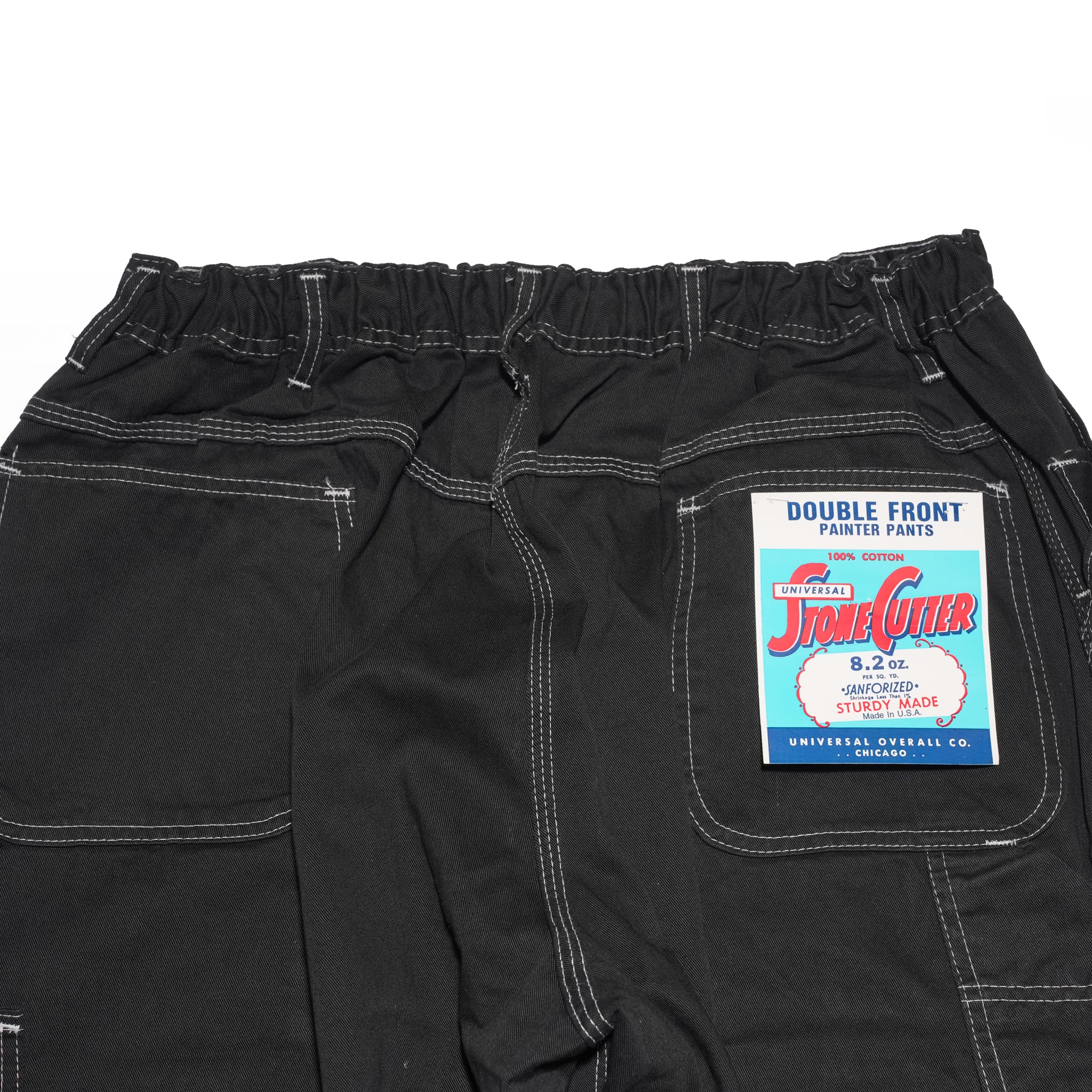 =BIG PAINTER_DOUBLE KNEE= – Dyed Black | ODDMENT