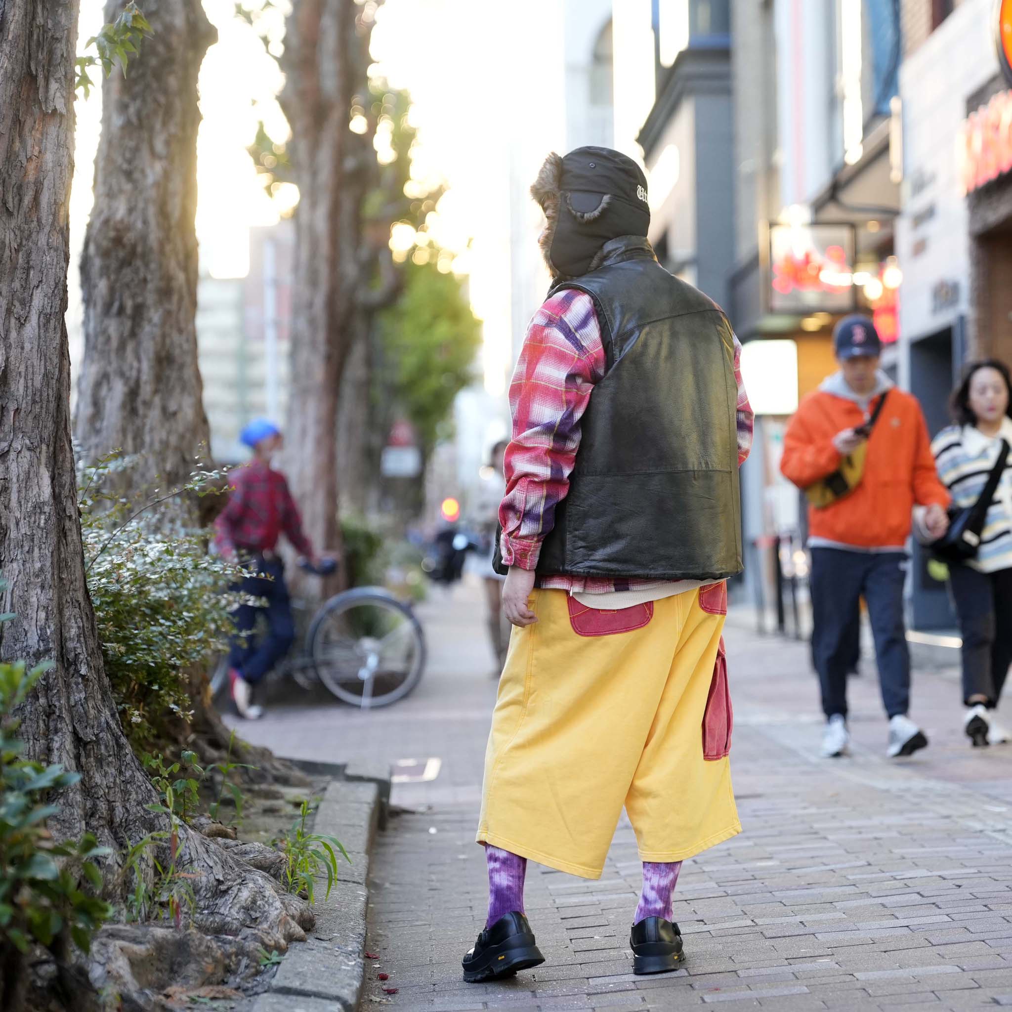 Double Arch pants | Color:Yellow-Red | 【IMPRESTORE_インプレストア】