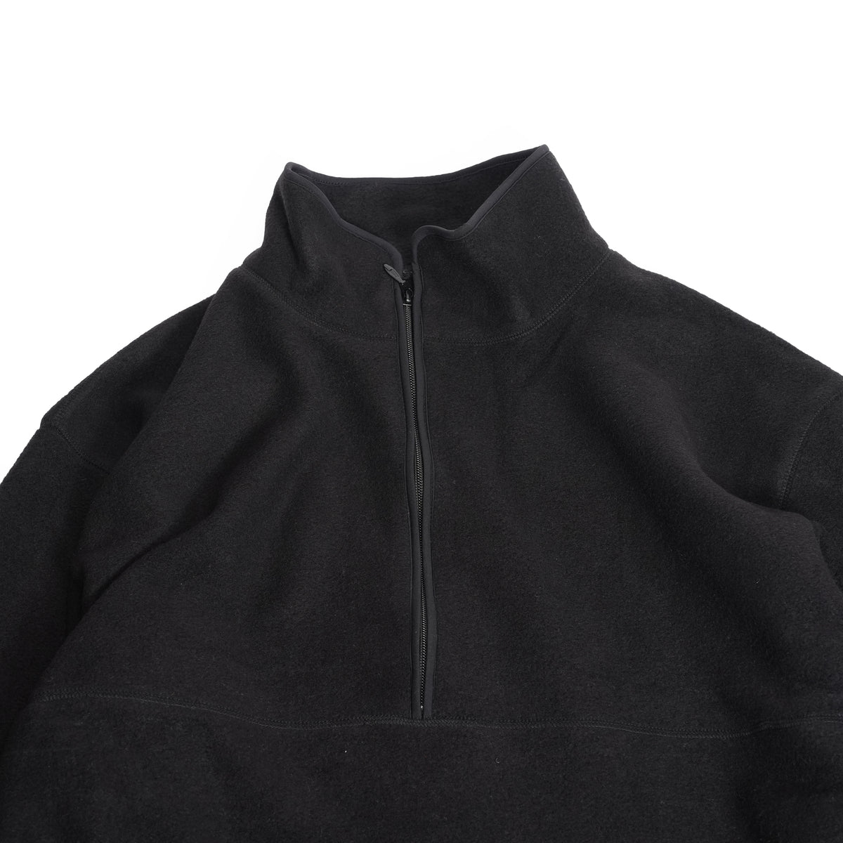 HALF ZIP FLEECE LONG P/O – Bk | KHA:KI
