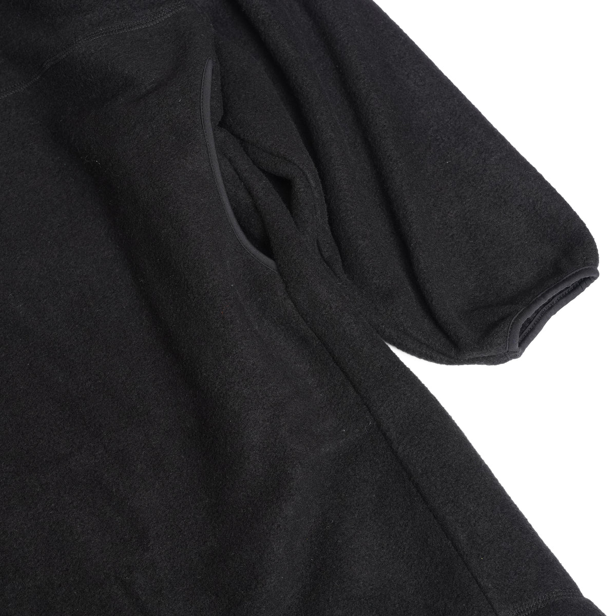 HALF ZIP FLEECE LONG P/O – Bk | KHA:KI