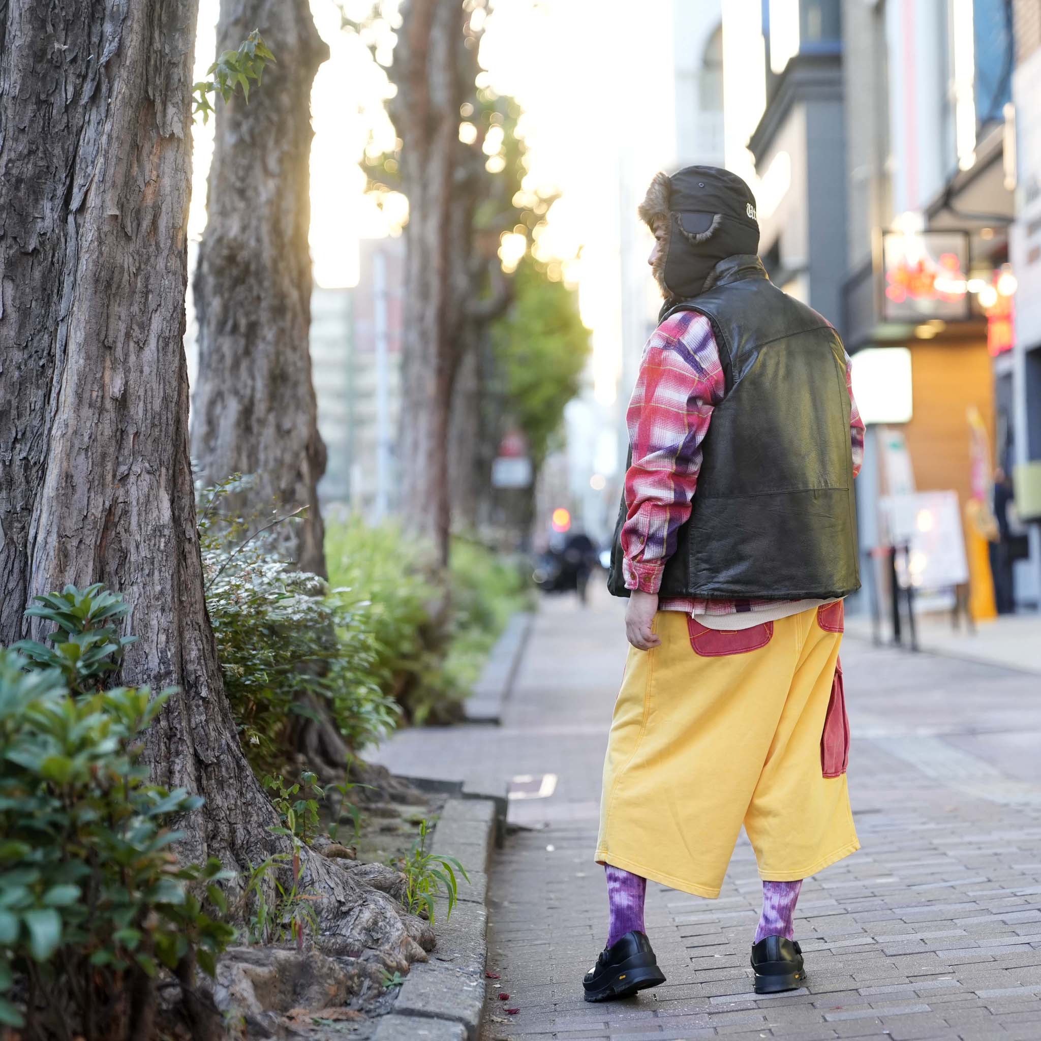Double Arch pants | Color:Yellow-Red | 【IMPRESTORE_インプレストア】
