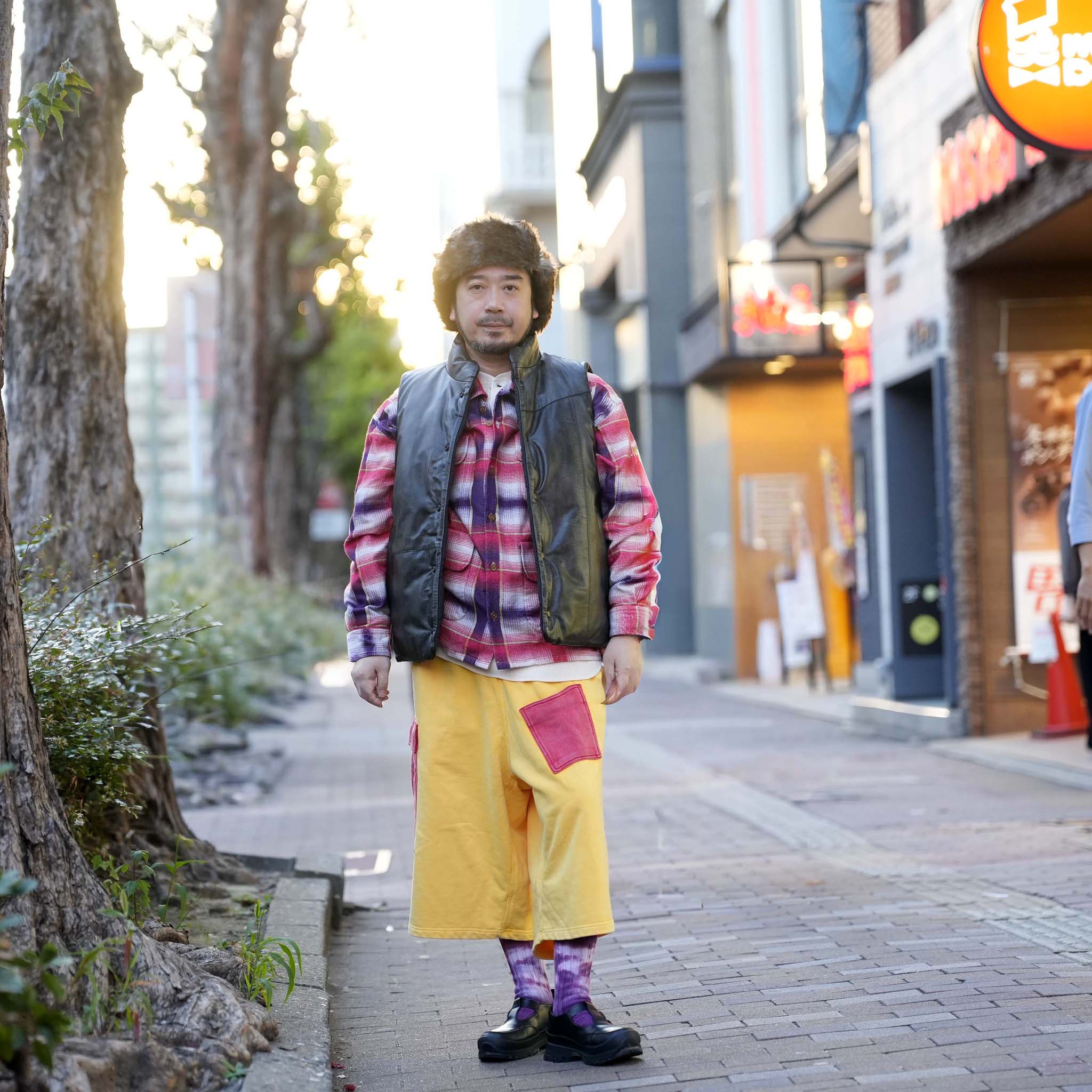 Double Arch pants | Color:Yellow-Red | 【IMPRESTORE_インプレストア】