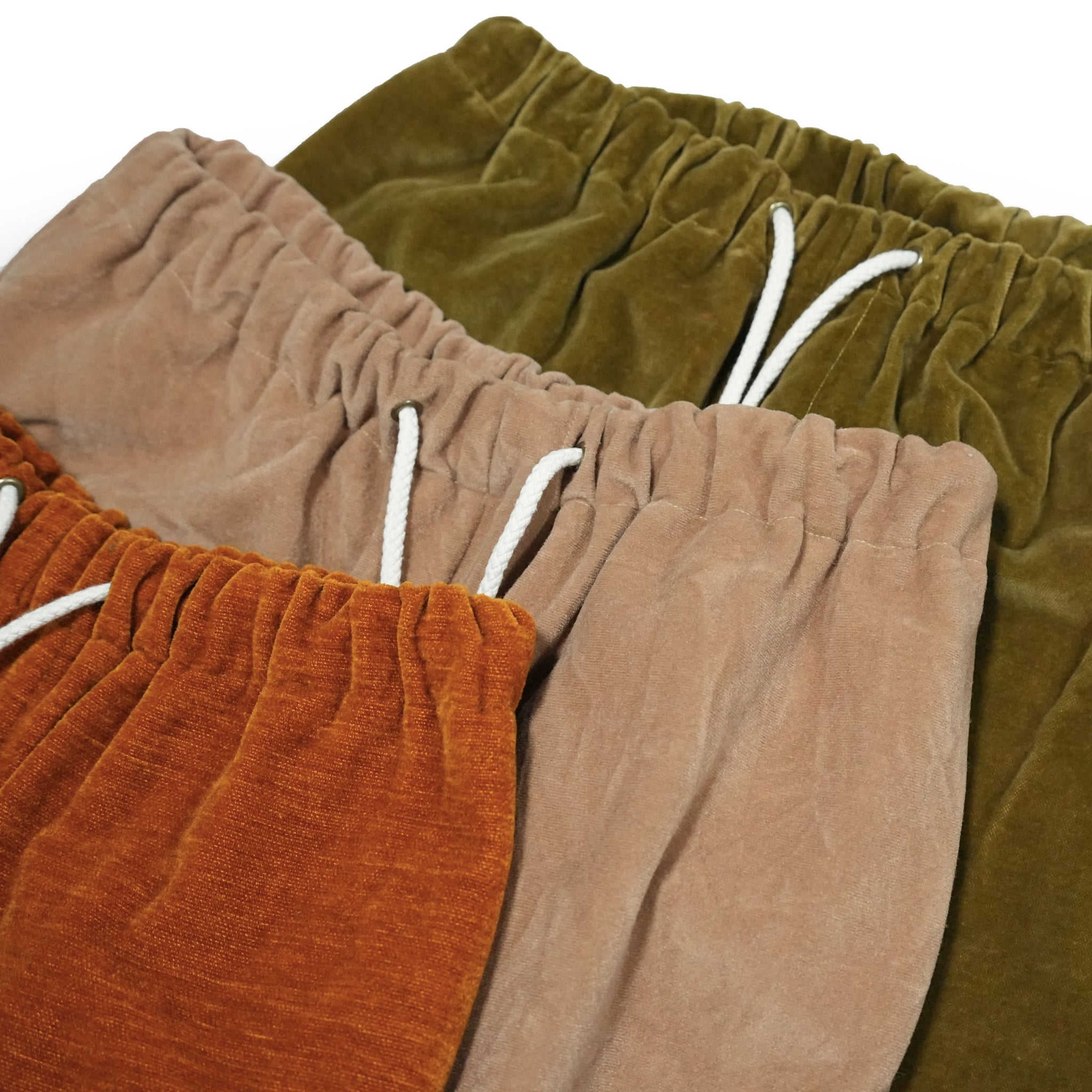 No:23aw-spot03 | Name:VELVET WIDE EASY PANT | Color:Mustrad/Orange/Beige | 【SHADY’S VALLEY】【Big P Products_ビッグピープロダクツ】