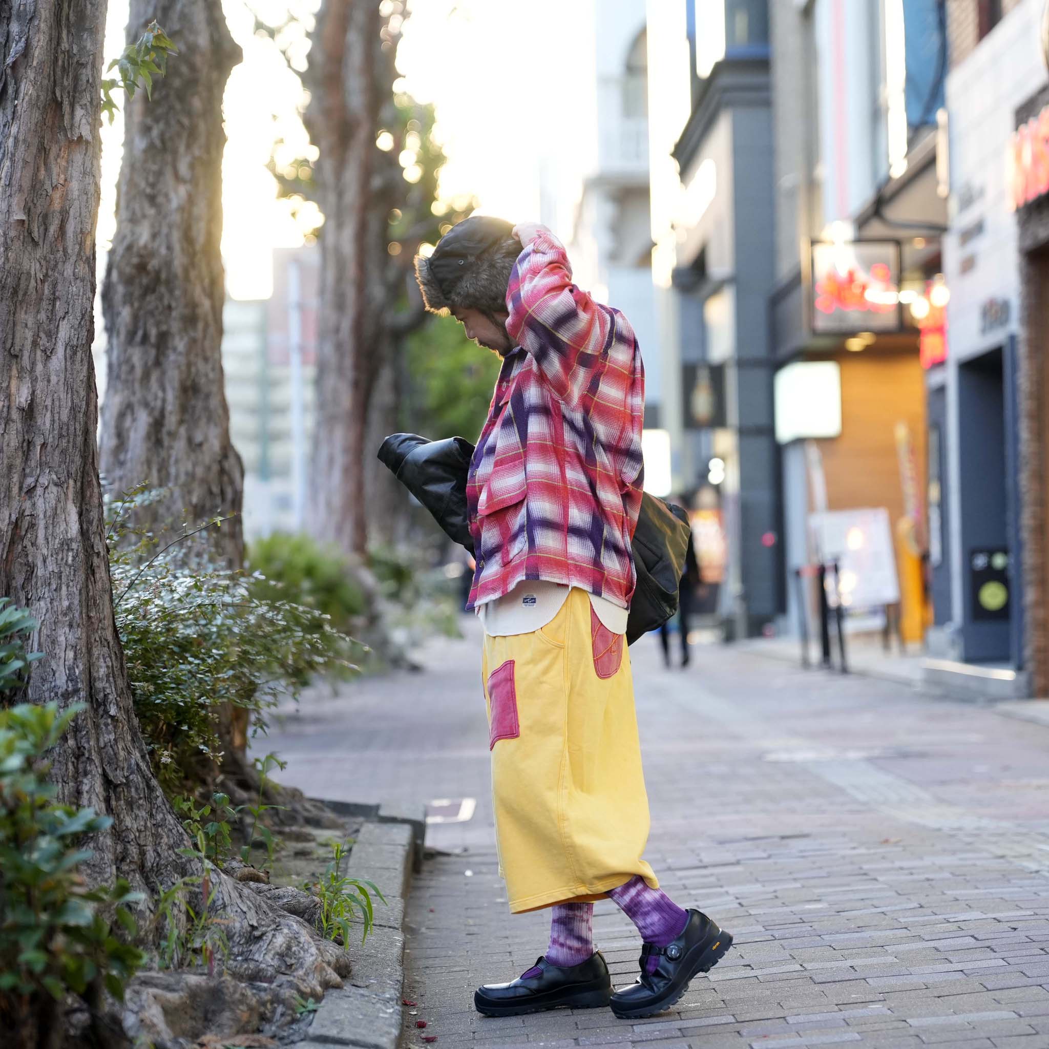 Double Arch pants | Color:Yellow-Red | 【IMPRESTORE_インプレストア】