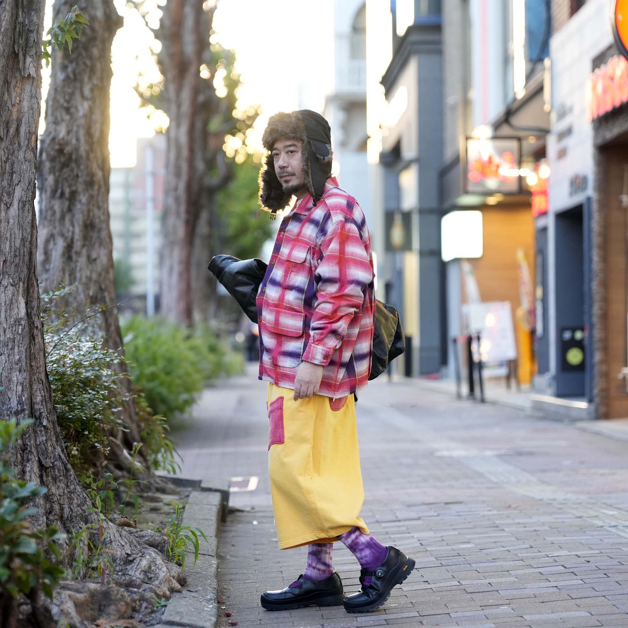 Double Arch pants | Color:Yellow-Red | 【IMPRESTORE_インプレストア】
