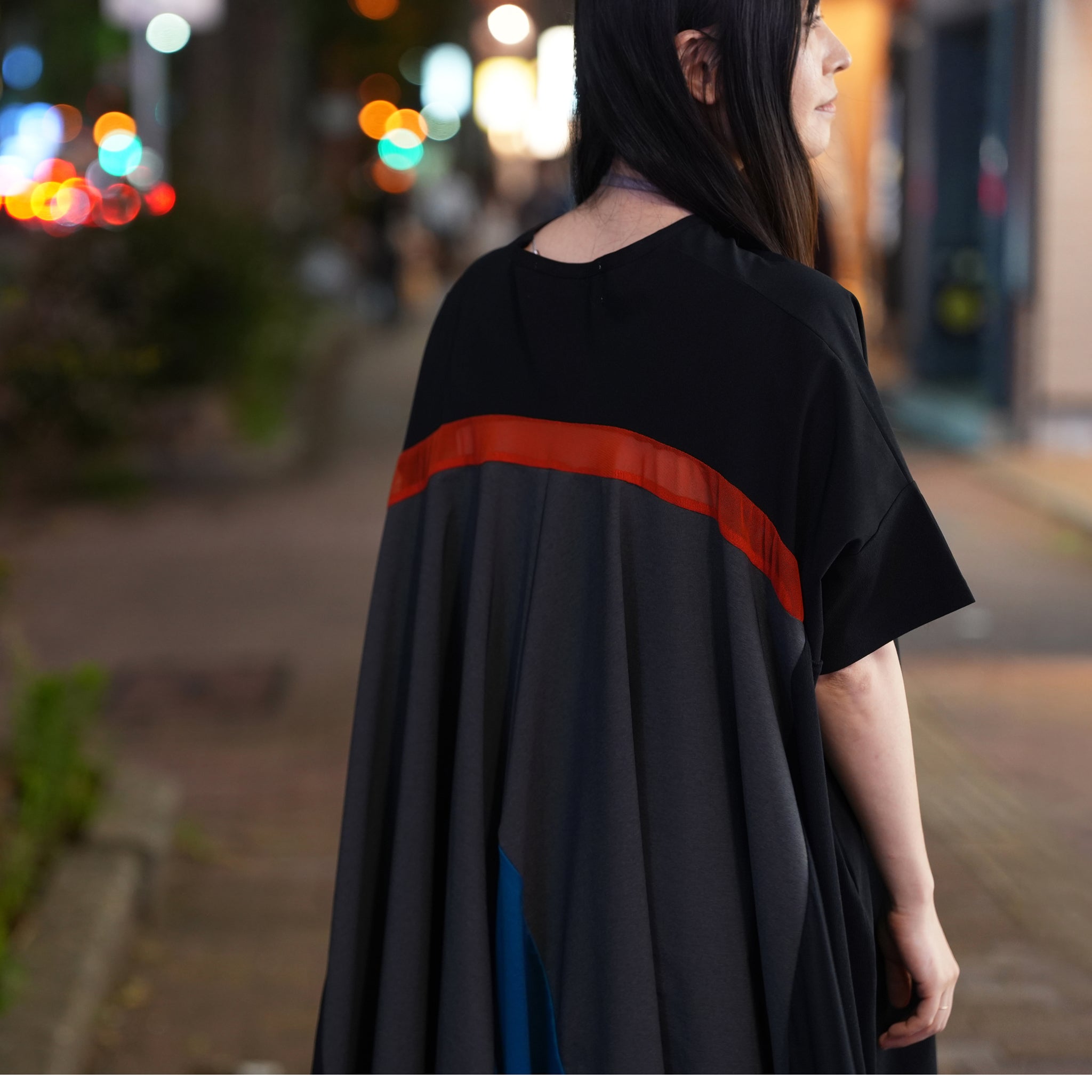 Draped Maxi Tee Dress– Black | BEDSIDEDRAMA