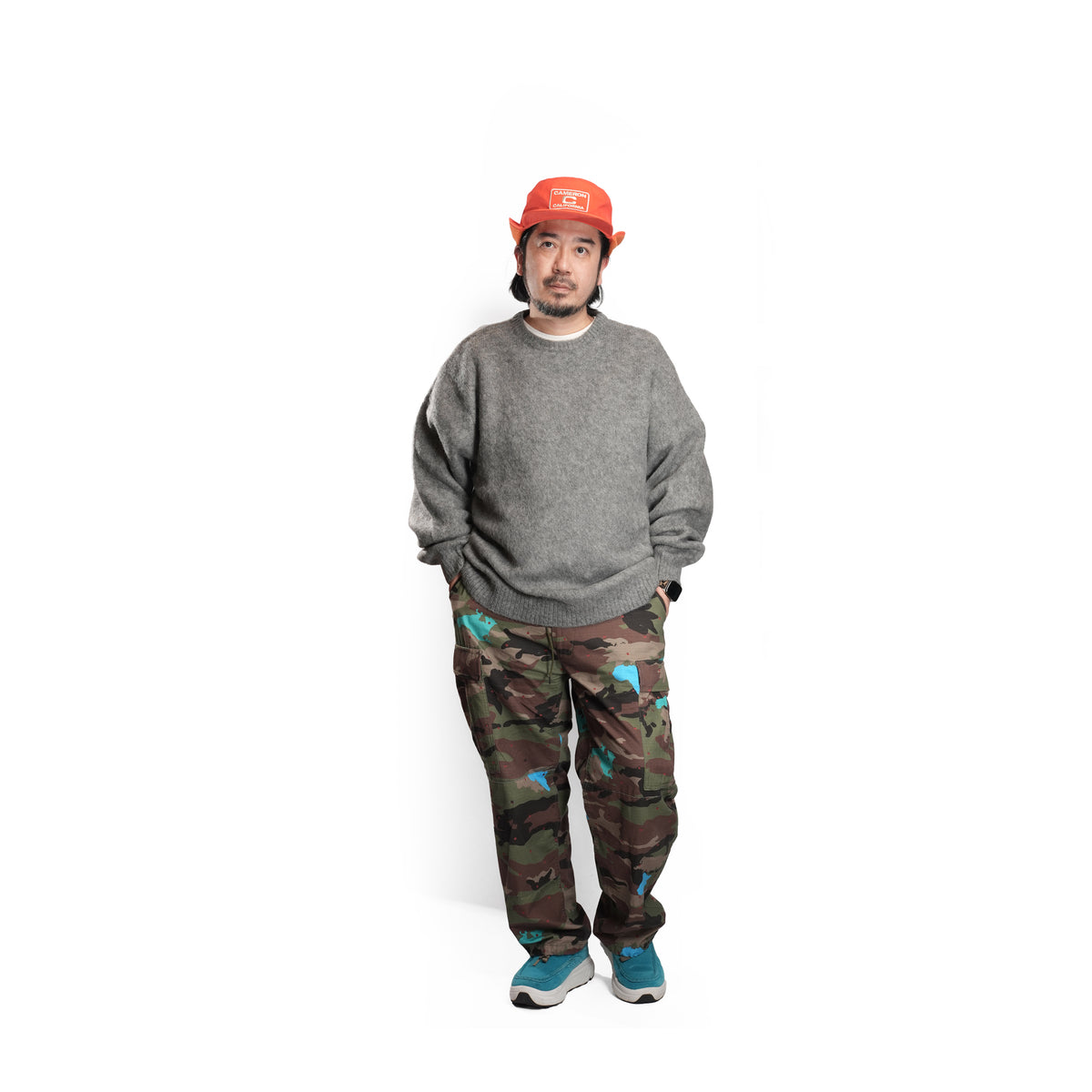 Mohair Shaggy Crew Sweater – Gray | TOWNCRAFT
