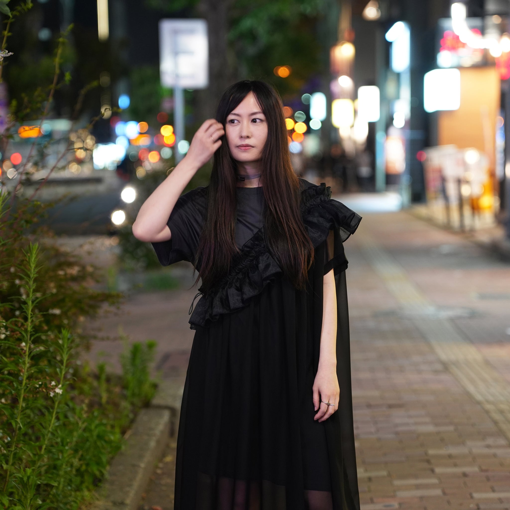Tutu Frill Tee Dress– Black | BEDSIDEDRAMA