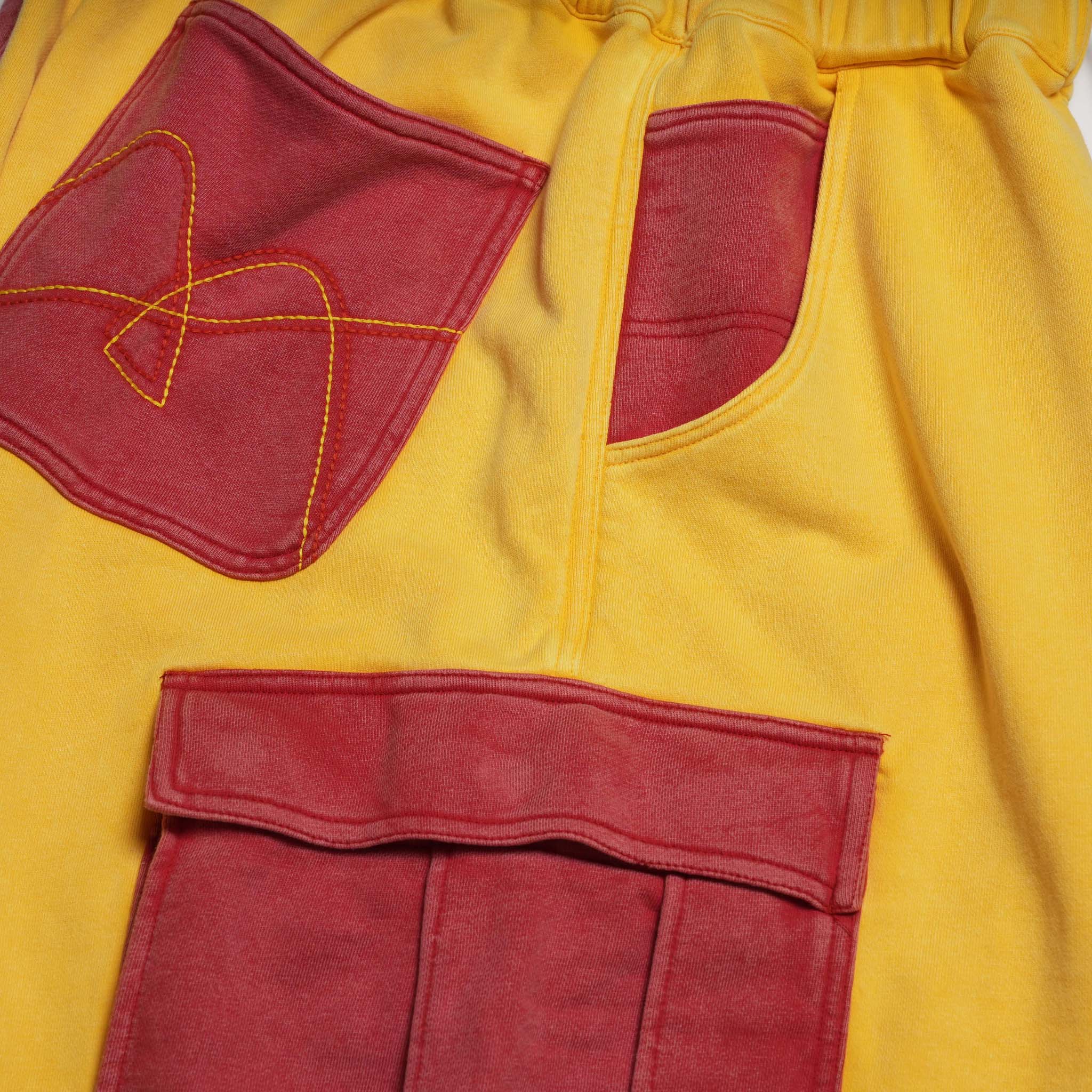 Double Arch pants | Color:Yellow-Red | 【IMPRESTORE_インプレストア】
