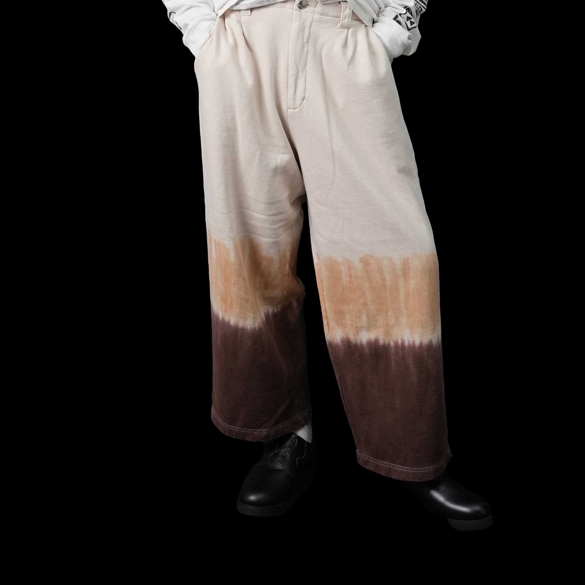 Tiedye Pile Pants | Color:Mix/Coffee【AMBERGLEAM_アンバーグリーム】| 1144131112【archive】