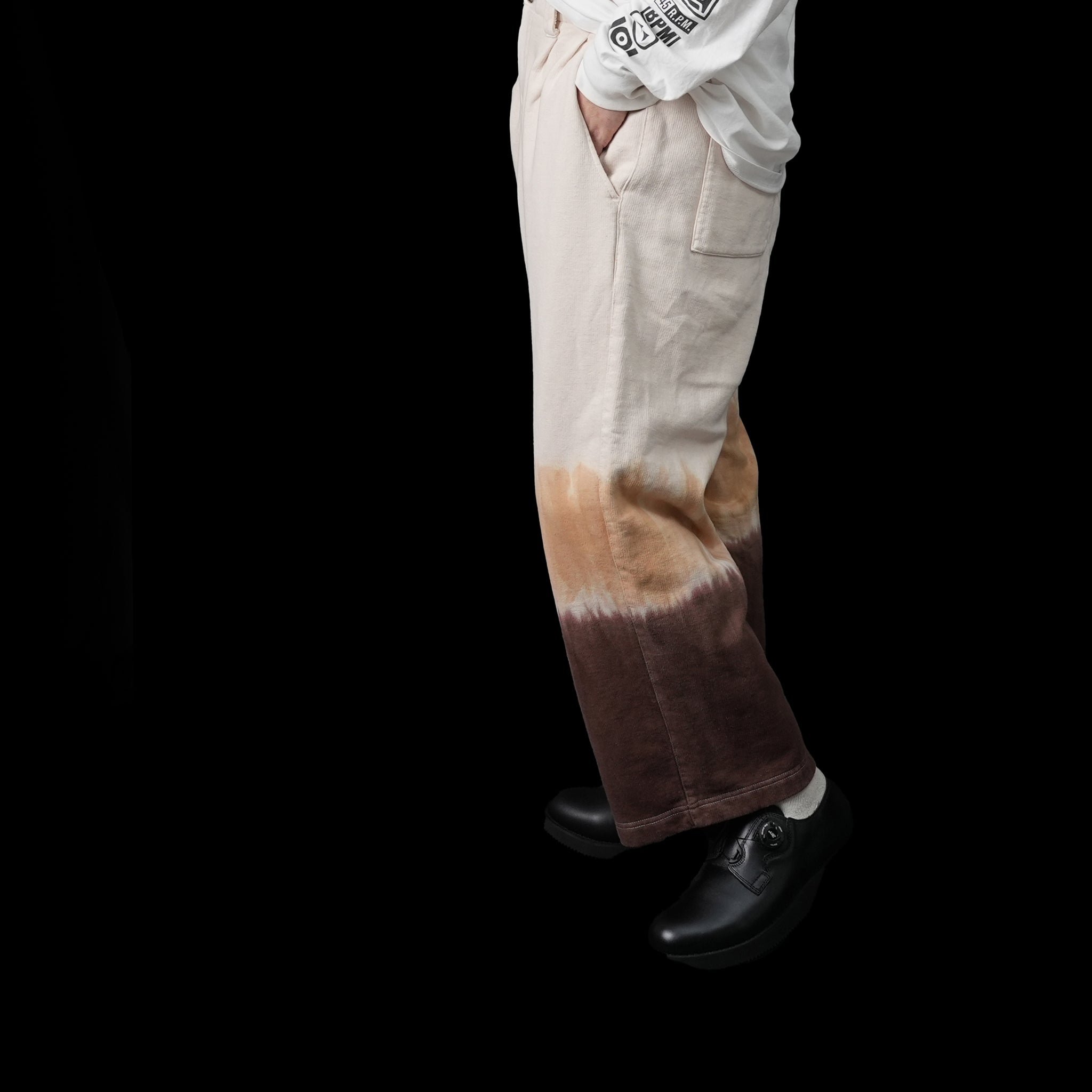 Tiedye Pile Pants | Color:Mix/Coffee【AMBERGLEAM_アンバーグリーム】| 1144131112【archive】