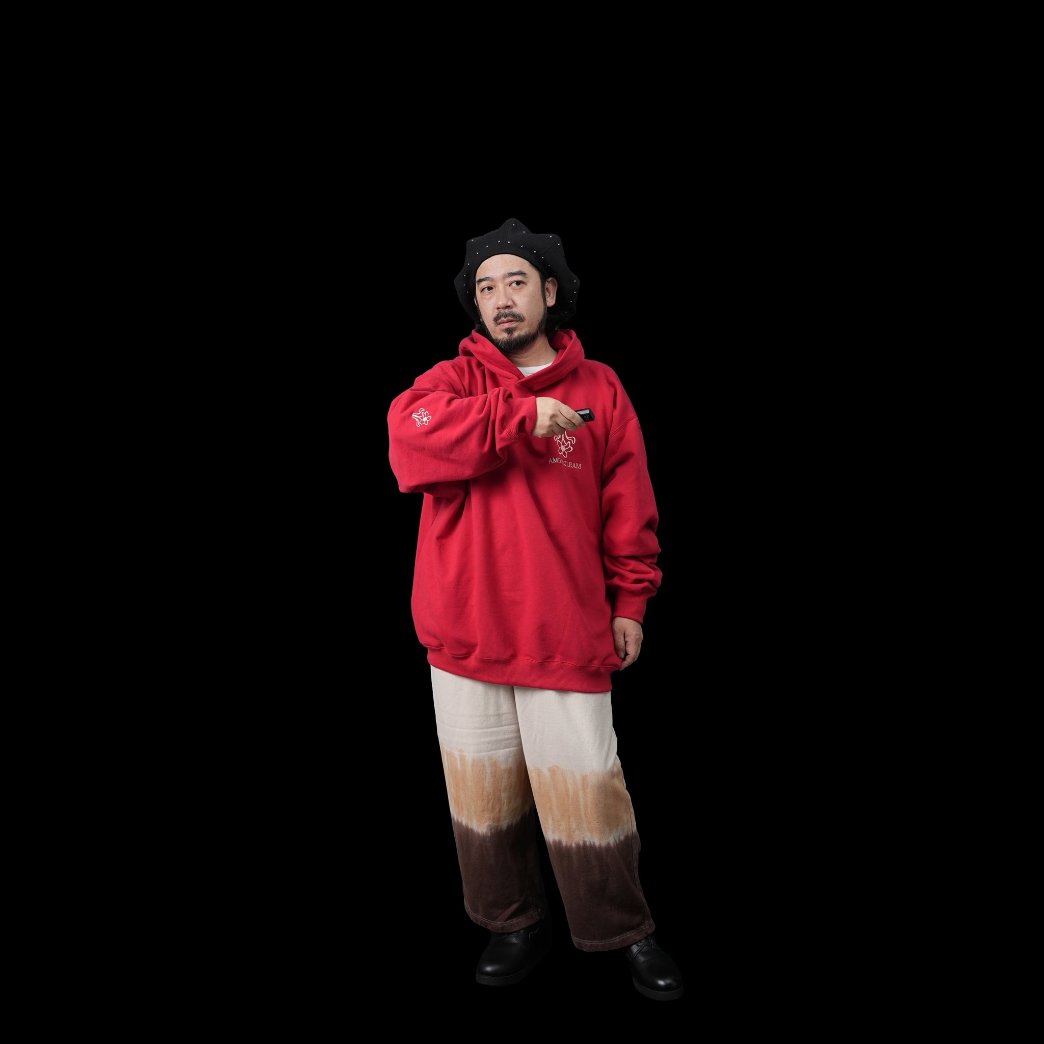 Name:AMBERGLEAM Sweat Hoodie | Color:Red【AMBERGLEAM_アンバーグリーム】| No:1161131111