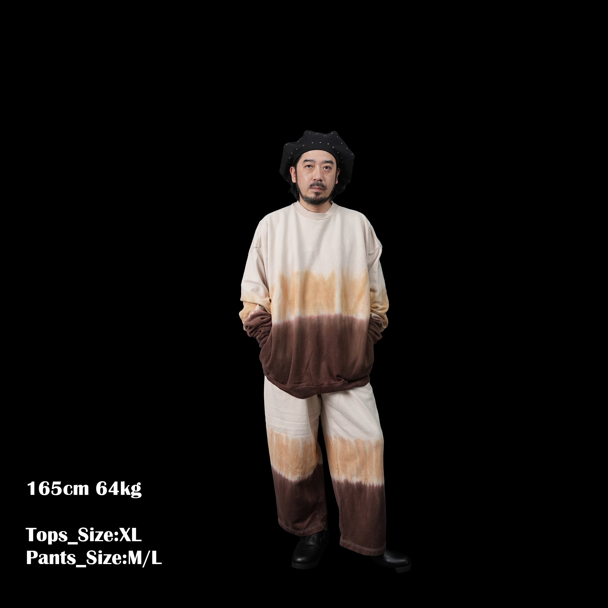 Name:Tiedye Pile Pullover | Color:Mix/Coffee【AMBERGLEAM_アンバーグリーム】| No:1143131111