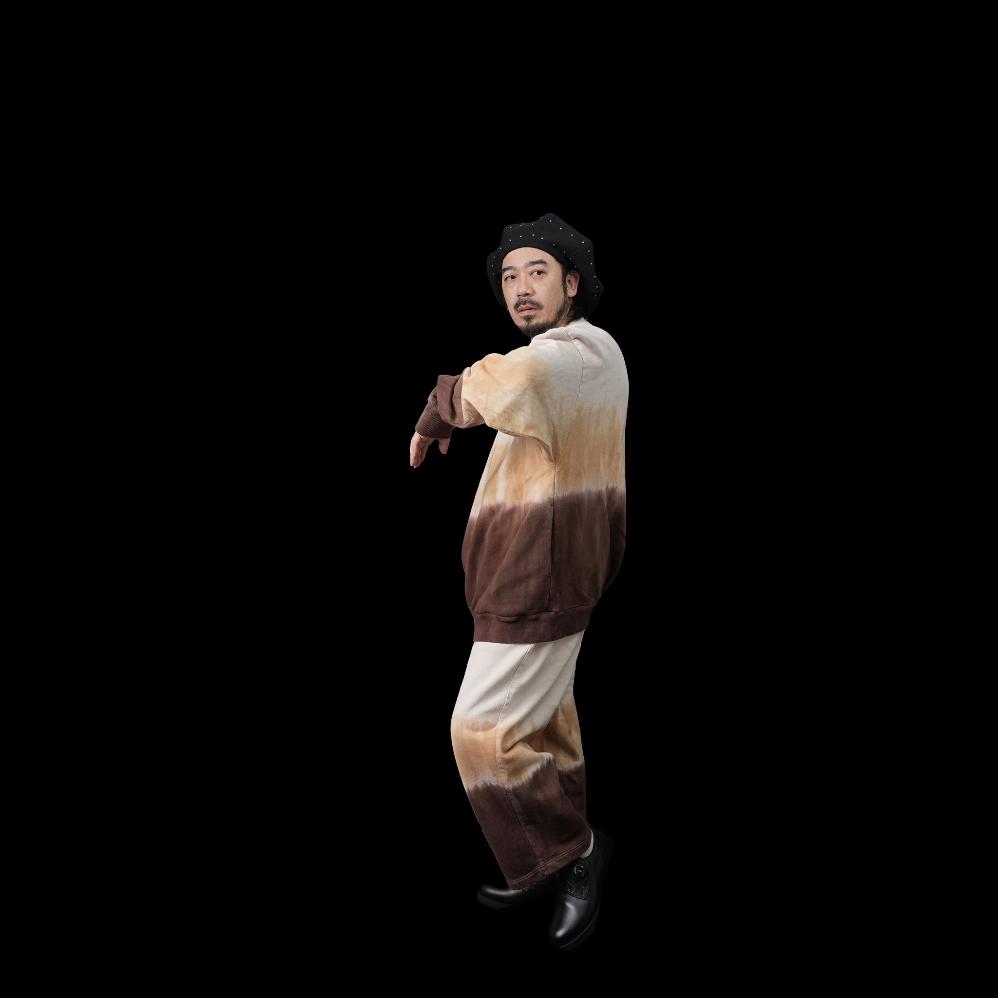 Name:Tiedye Pile Pullover | Color:Mix/Coffee【AMBERGLEAM_アンバーグリーム】| No:1143131111