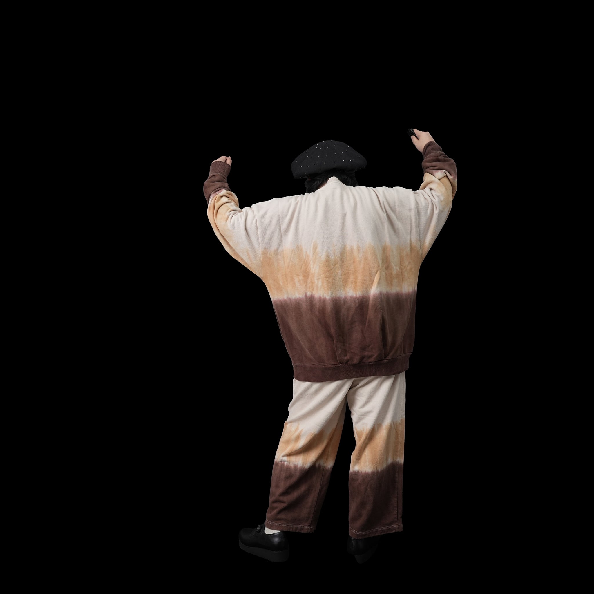 Name:Tiedye Pile Pullover | Color:Mix/Coffee【AMBERGLEAM_アンバーグリーム】| No:1143131111