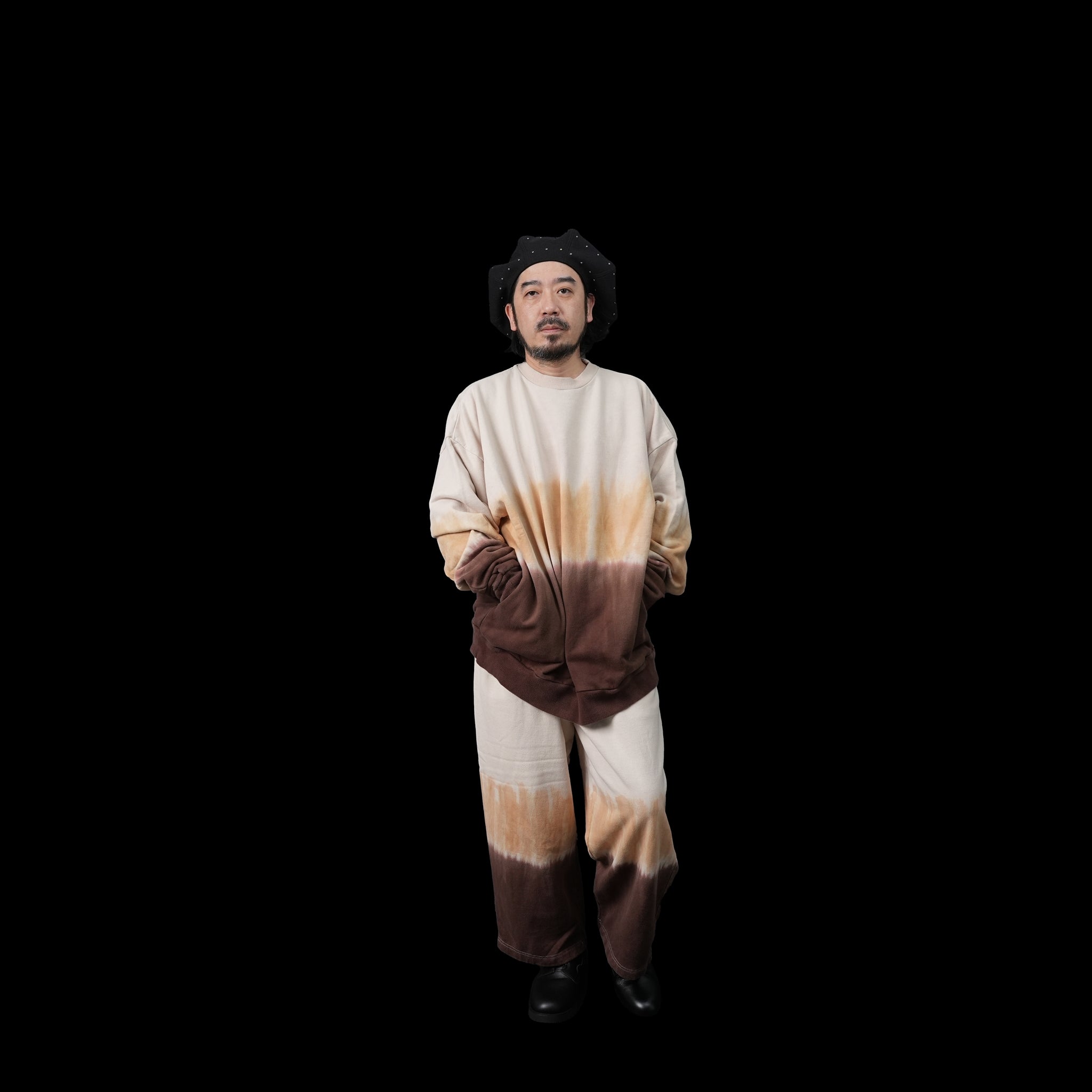 Name:Tiedye Pile Pullover | Color:Mix/Coffee【AMBERGLEAM_アンバーグリーム】| No:1143131111