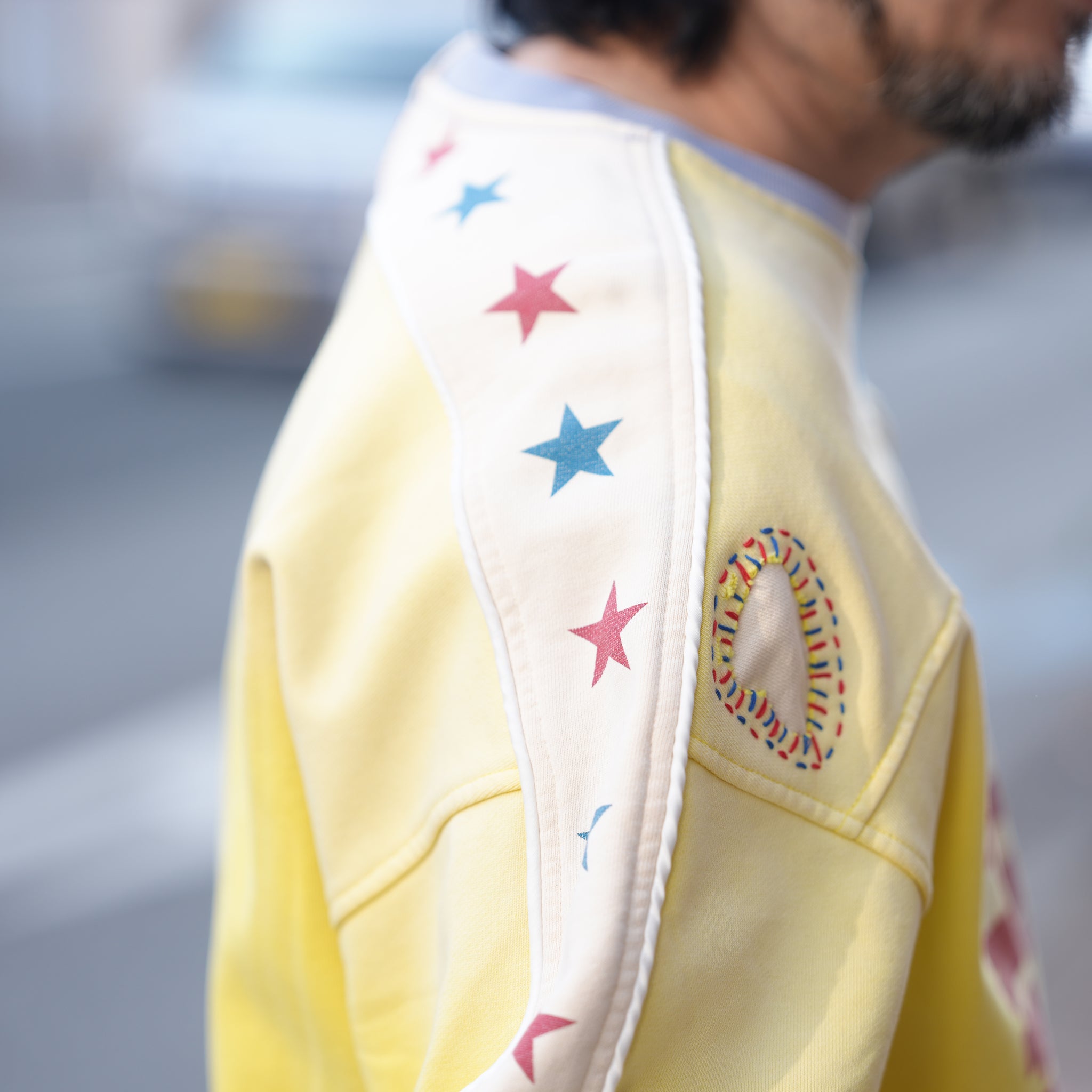 Star crew neck – Yellow | PLATEAU STUDIO